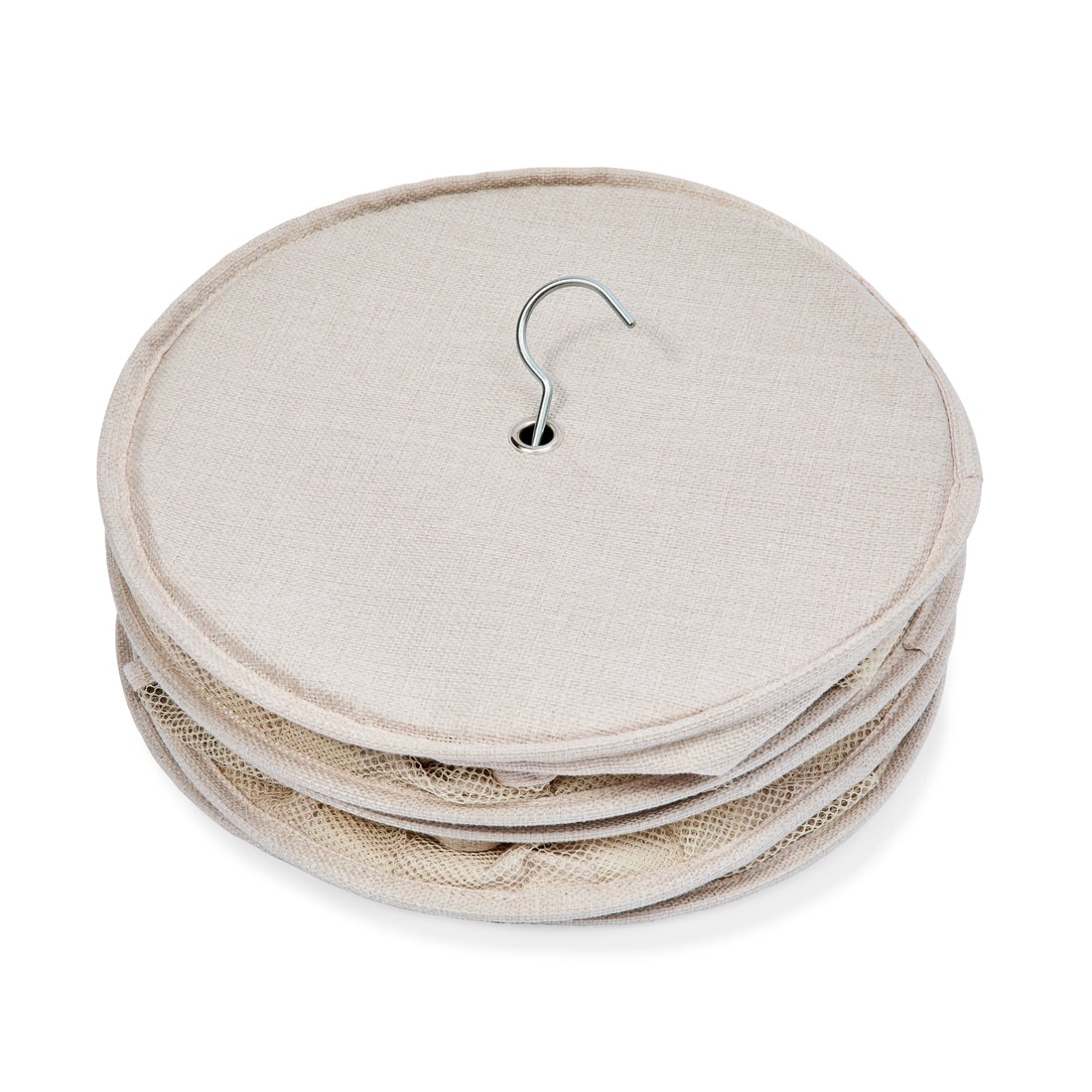 9 Linen Look Wardrobe Shoe Storage - Beige, 9 of 9