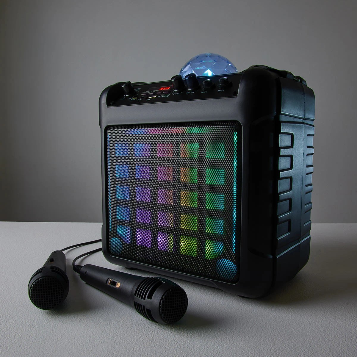 3 Karaoke Party Speaker with LED and 2 Microphones, 3 of 10