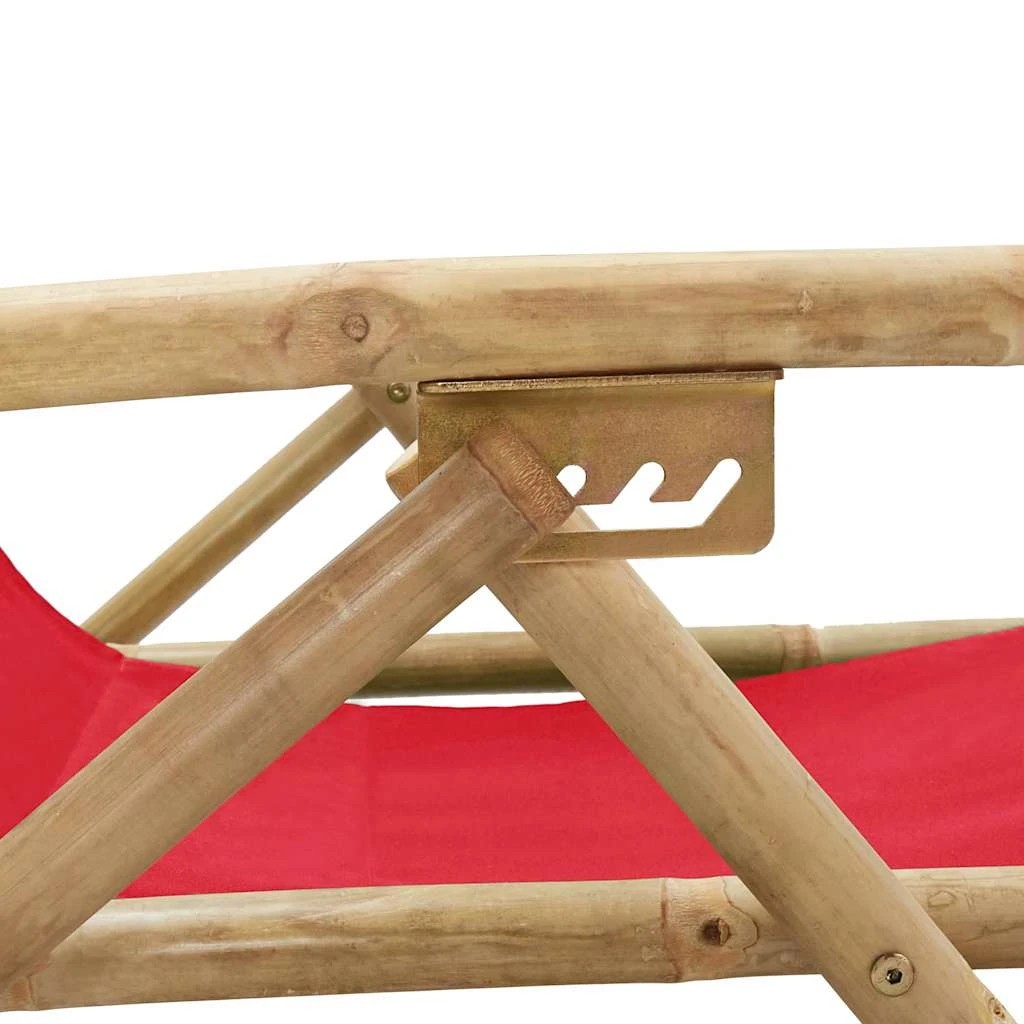 7 vidaXL Relaxing chair Adjustable Armrests - Red, 7 of 8