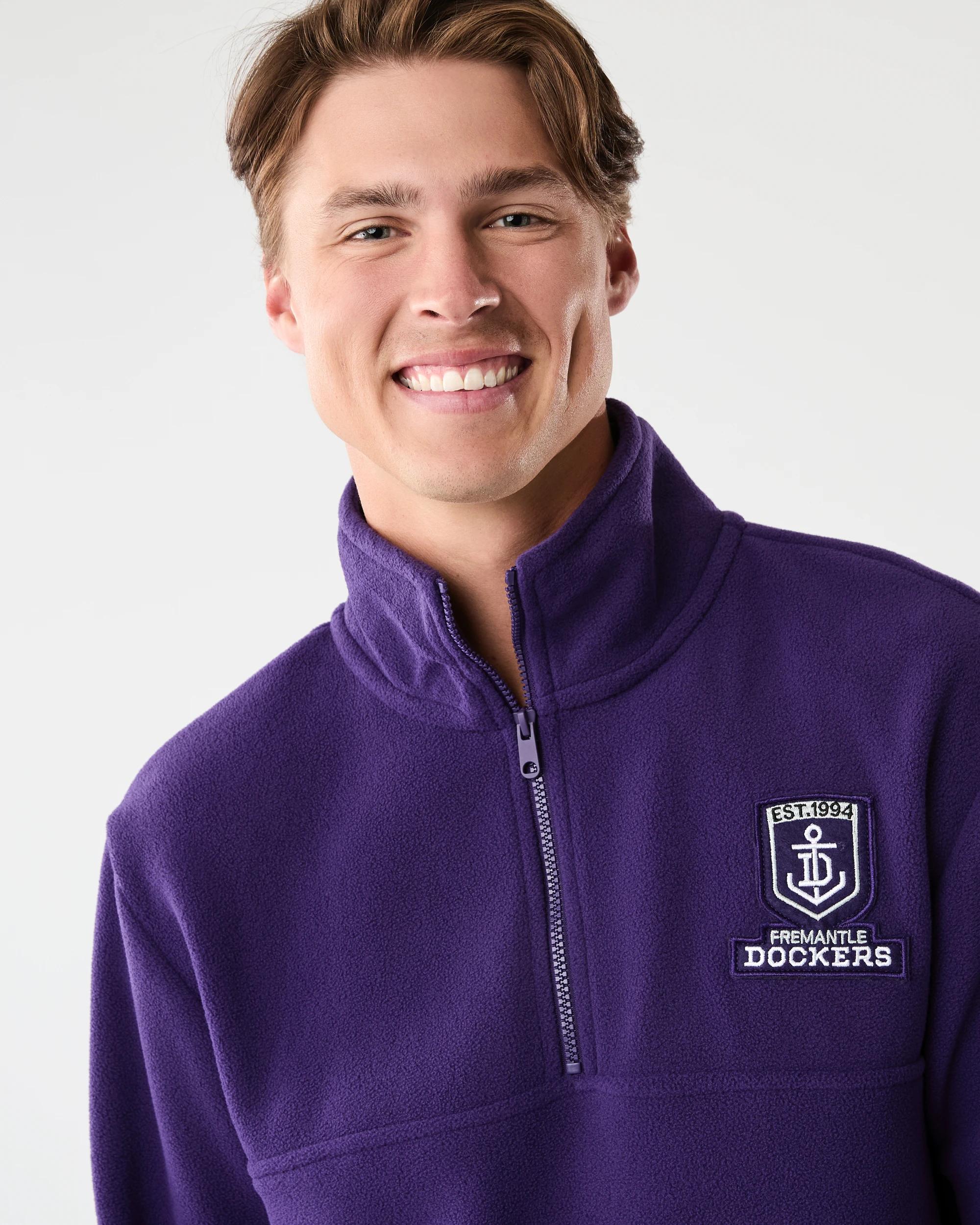 4 Official AFL Adult Polar Fleece Jacket Fremantle, 4 of 9