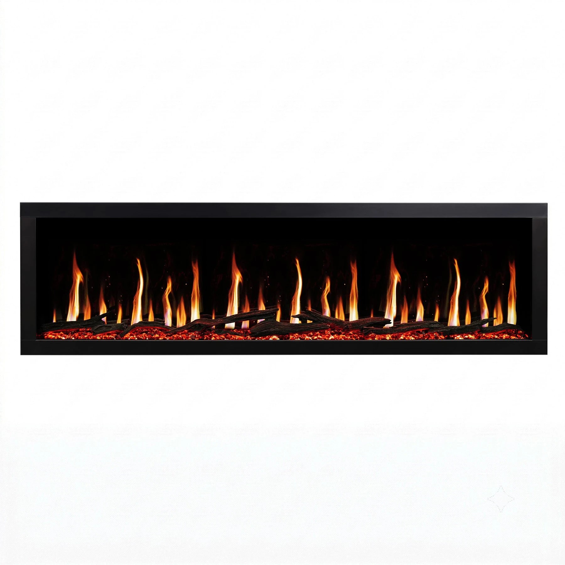 4 Moda Living Imperial 67 Inch LCD Electric Fireplace - Black, 4 of 10