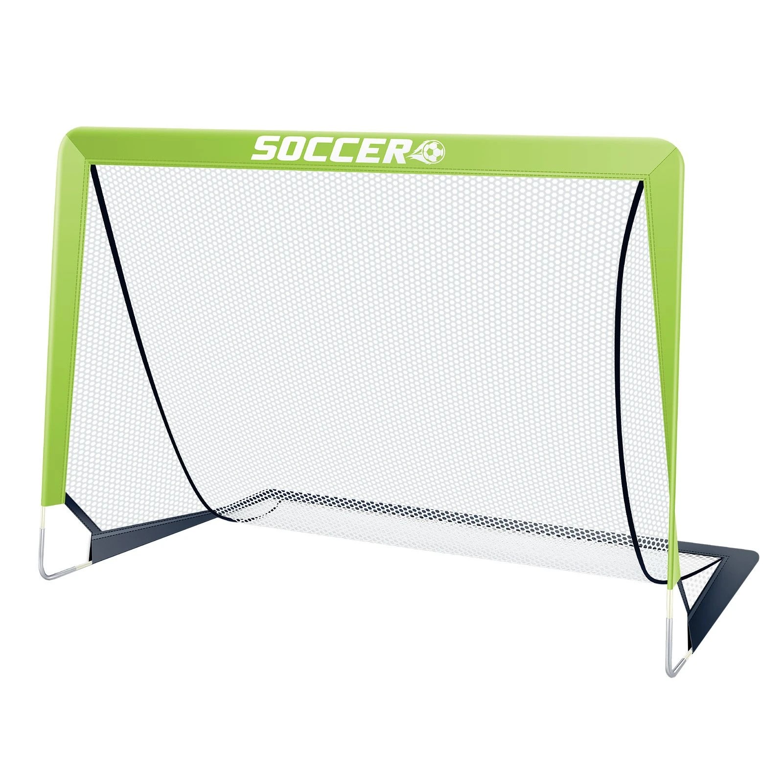 2 Ausway Soccer Goals Set 2 Portable Kids Football Nets Pop Up Backyard Goal, 2 of 7