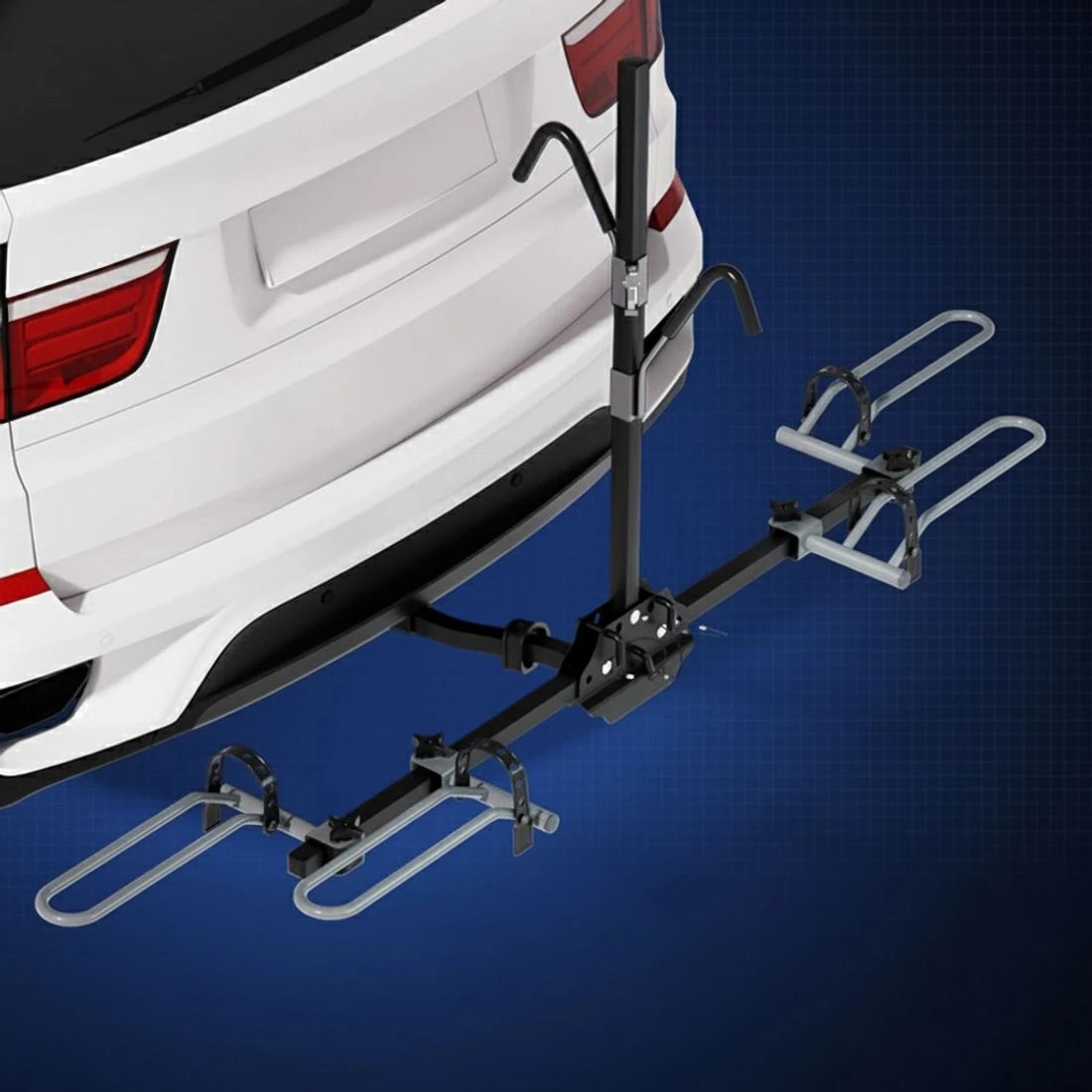 7 Giantz 2-Bike Hitch Mount Foldable Platform Carrier (2") - Black, 7 of 7