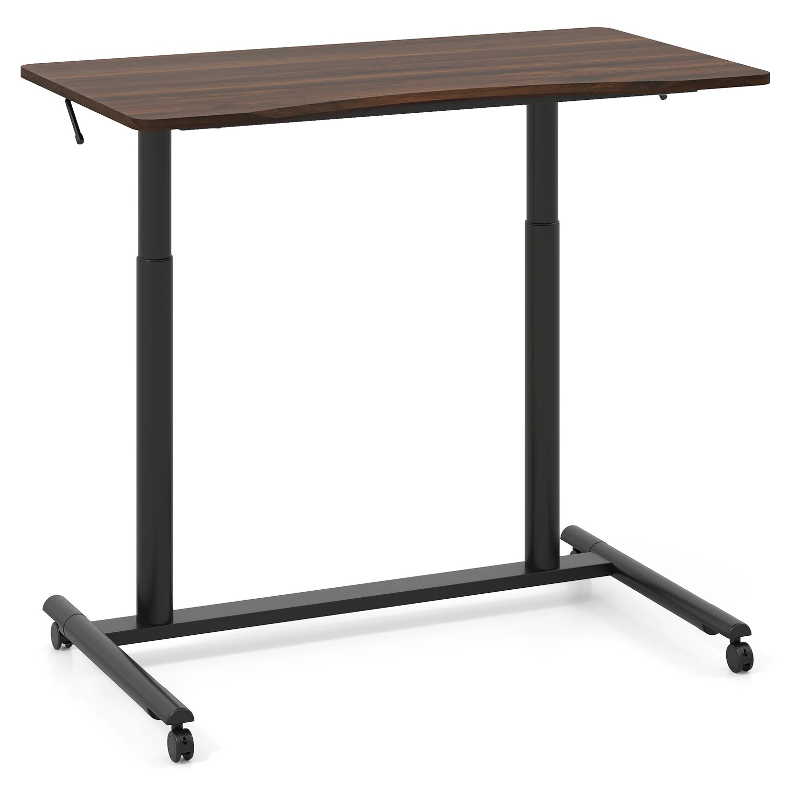 1 Costway Mobile Standing Desk C-Shaped Stand Desk w/Adjustable Height Computer Workstation, 1 of 1