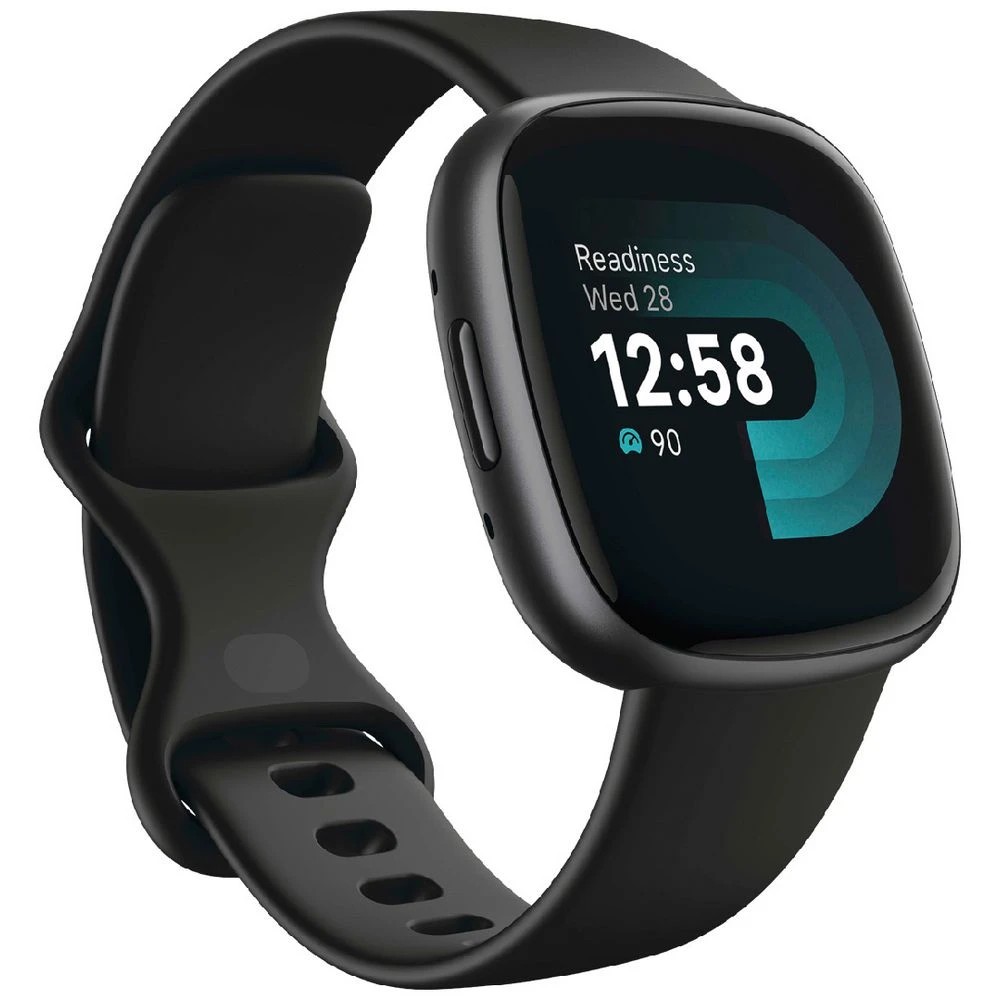 1 Fitbit Versa 4 Smart Watch Black, 1 of 5