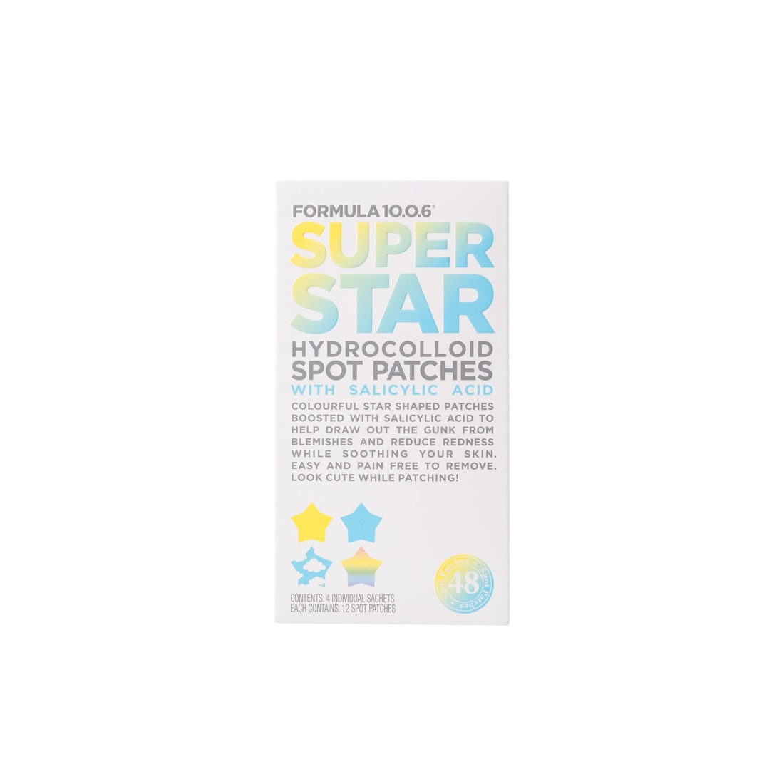 1 Formula 10.0.6 48 Piece Super Star Hydrocolloid Spot Patches - Salicylic Acid, 1 of 3