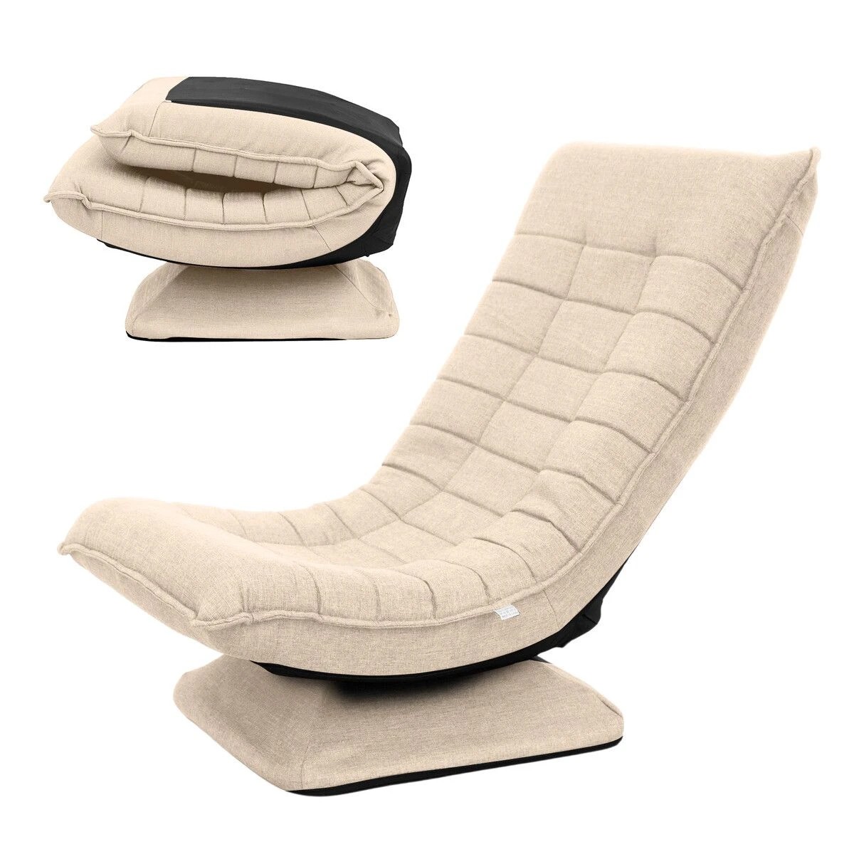 1 LUXSUITE Single Floor Sofa Bed Couch Chair Folding Chaise Lounge, 1 of 4