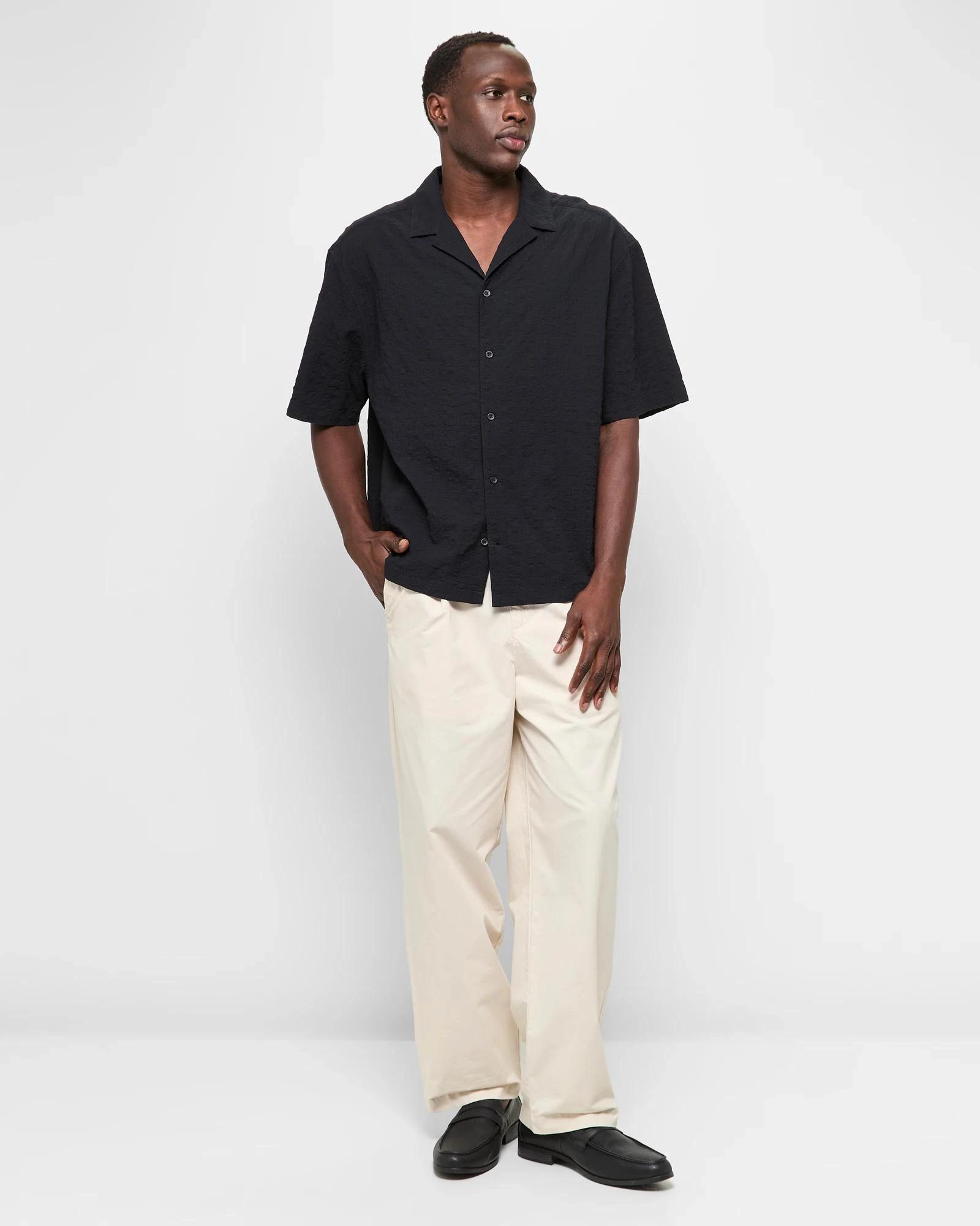 2 Short Sleeve Textured Shirt - Commons BLACK, 2 of 6