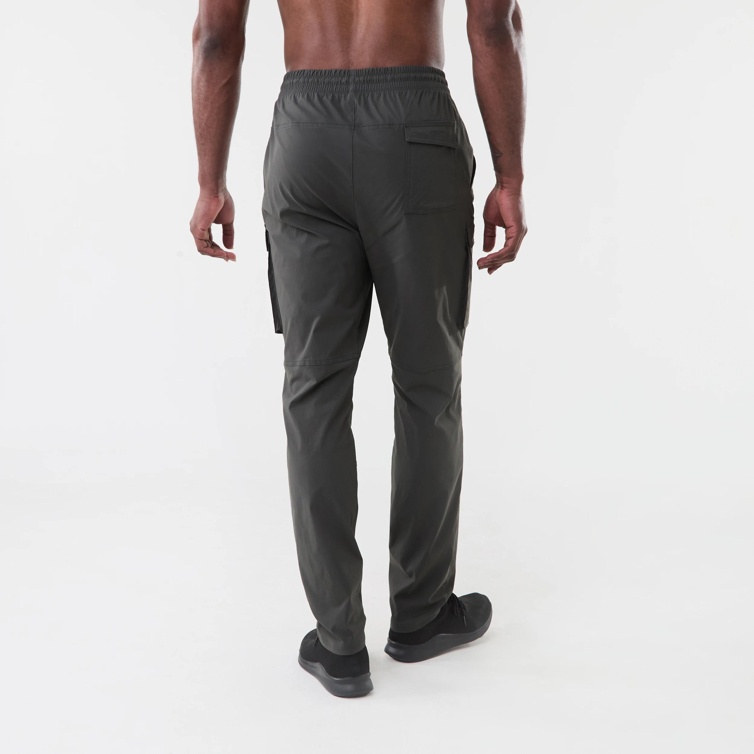 3 Active Mens Woven Cargo Pants Gry Drkish, 3 of 7
