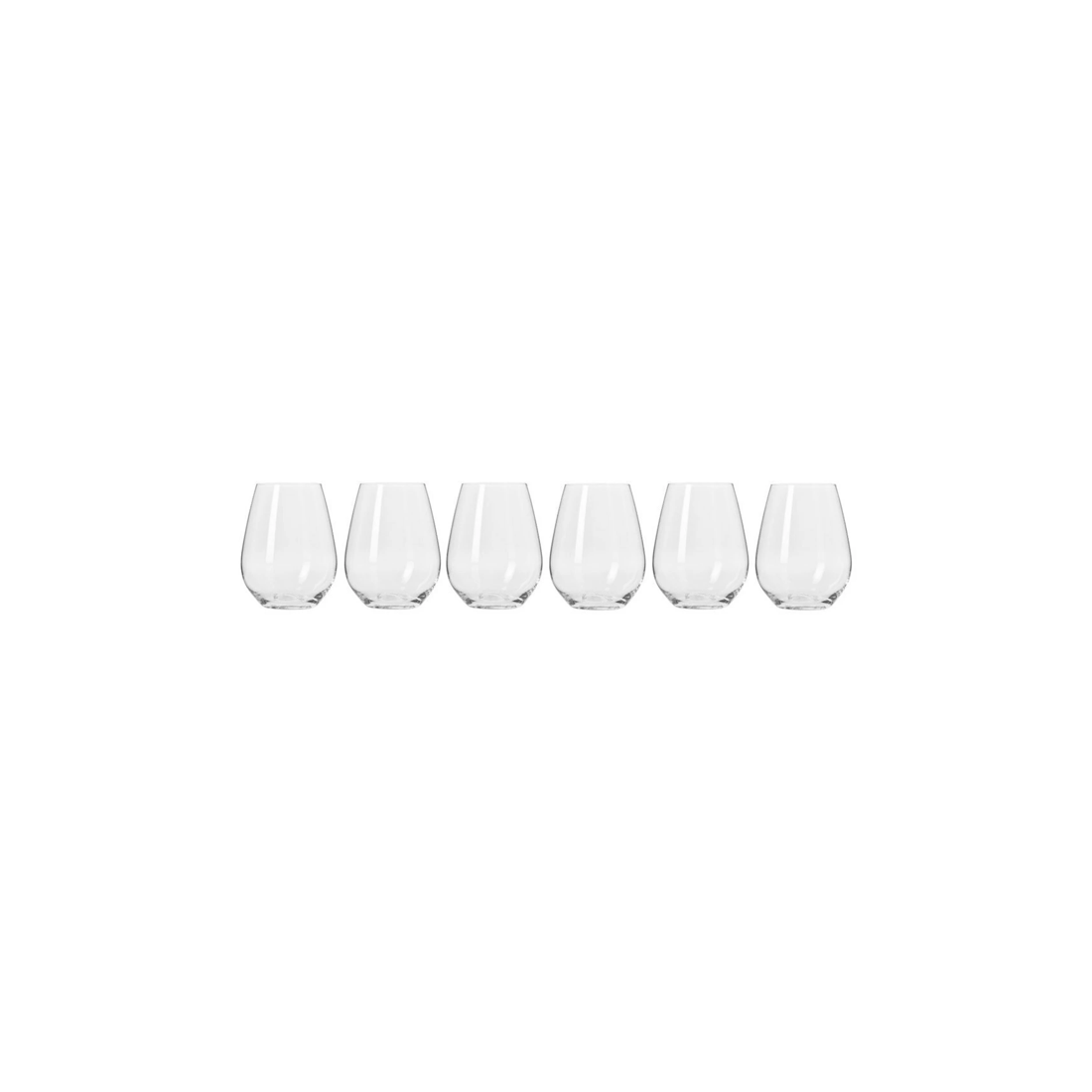 2 Krosno Harmony Collection 6 Piece Stemless Wine Glasses 400ml With Gift Box
 - Plain, 2 of 6