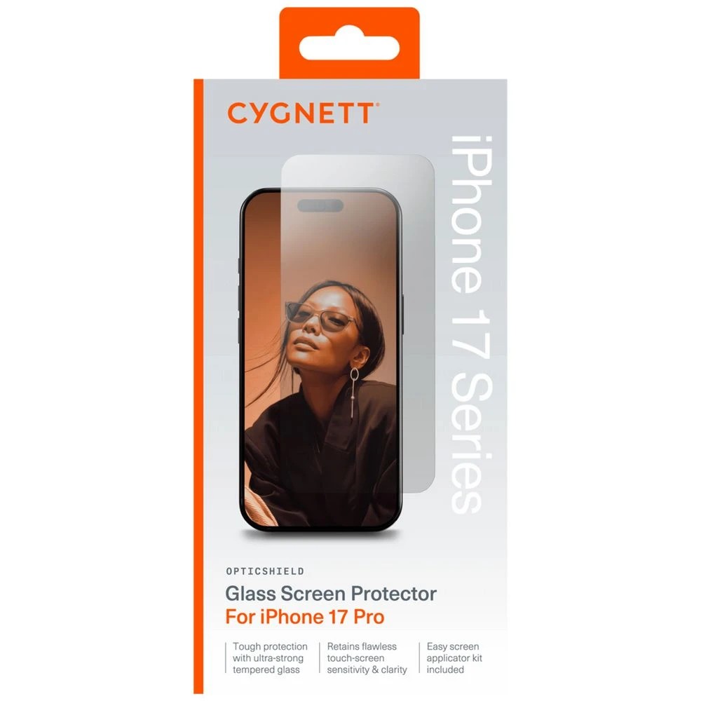 1 Cygnett Glass Screen Protector iPhone 17 Pro, 1 of 6