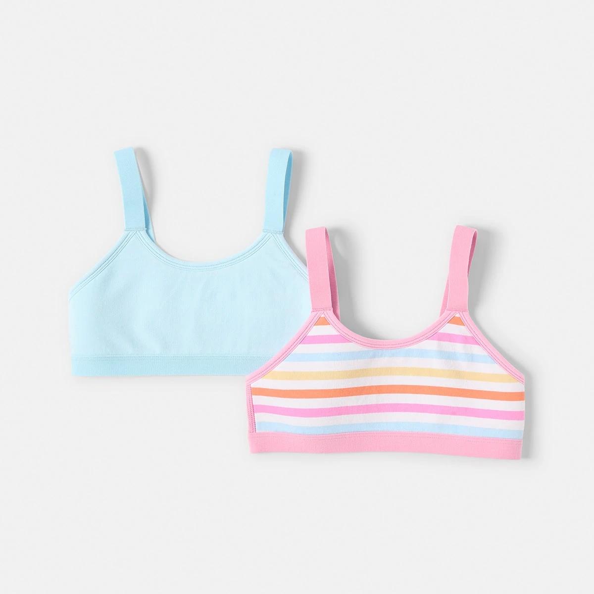 1 2 Pack Extra Coverage Crop Top MULTICOLOUR STRIPE, 1 of 3