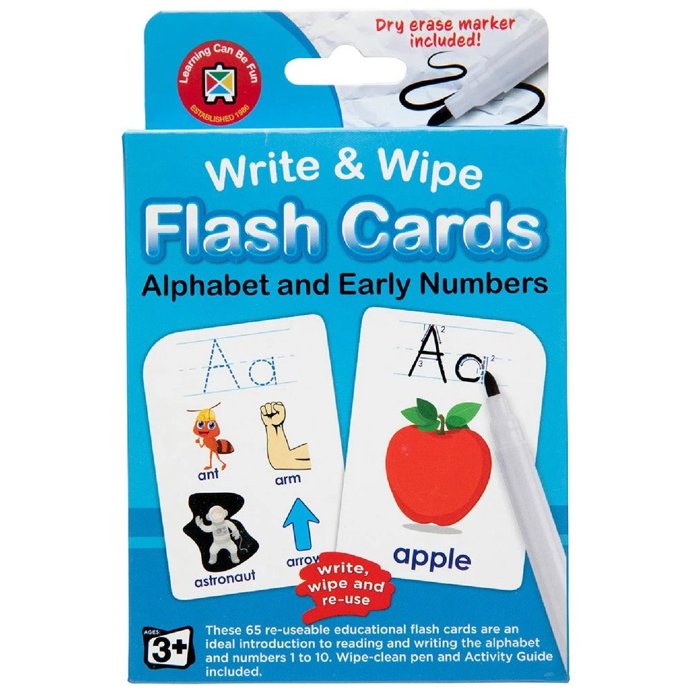 1 Learning Can Be Fun Write & Wipe Alphabet Flash Cards, 1 of 2