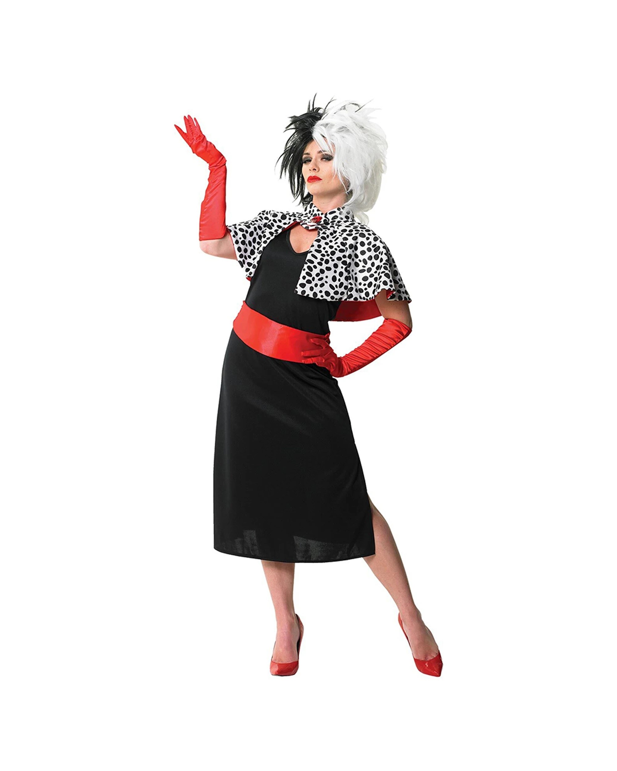 1 Disney 101 Dalmatians Cruella De Vil Deluxe Adult Costume Size M - Multi, 1 of 4