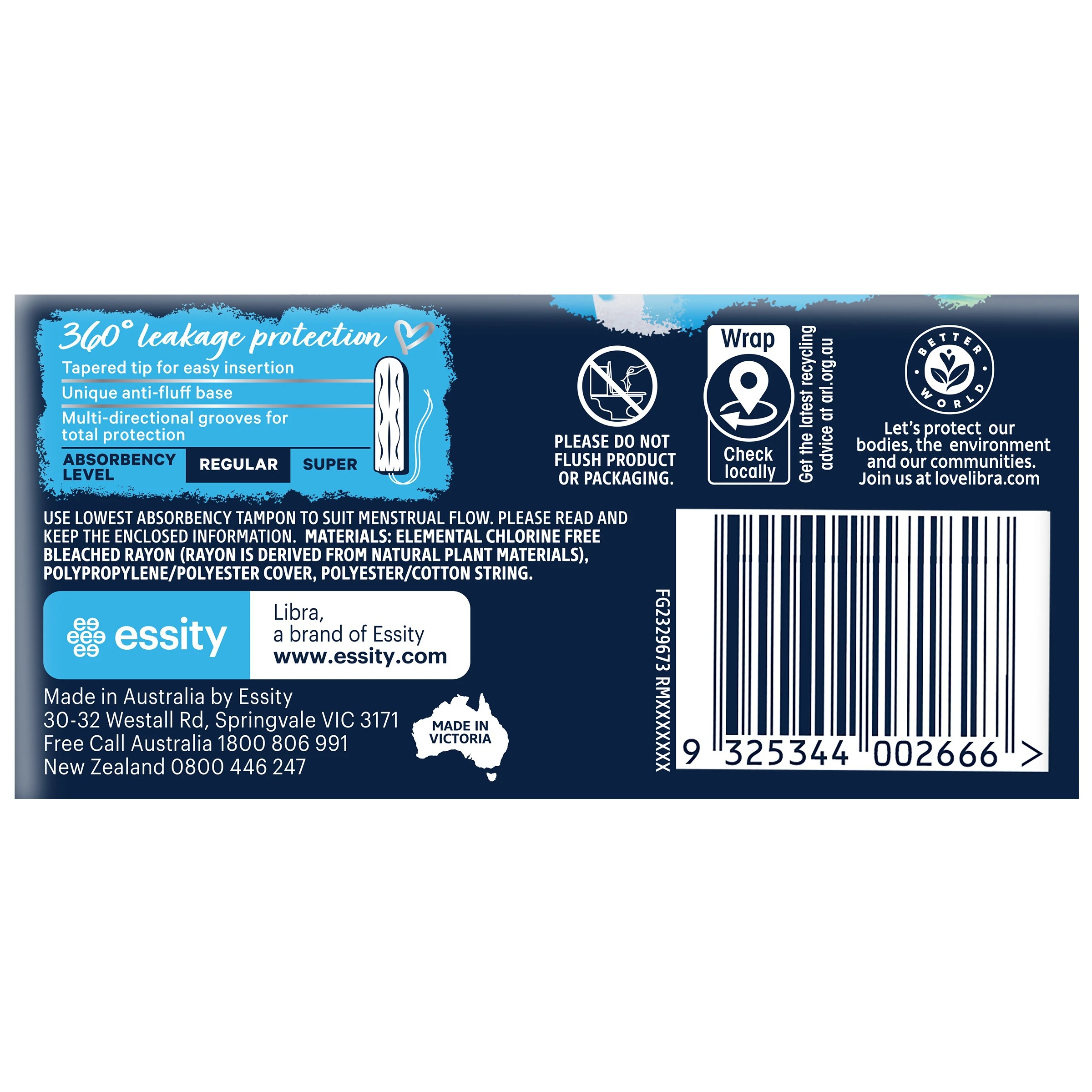 3 Libra 16 pack Original Regular Tampons, 3 of 7