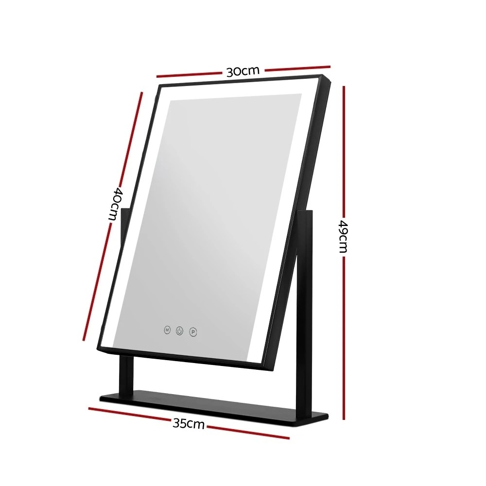 2 Embellir Makeup Mirror 30x40cm Hollywood Vanity with LED Light Rotation - Multi, 2 of 7
