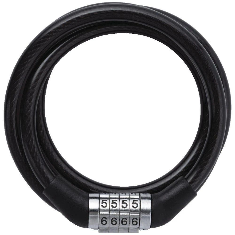 3 J.Burrows 4 Dial Combination Bike Lock Blue and Black, 3 of 3