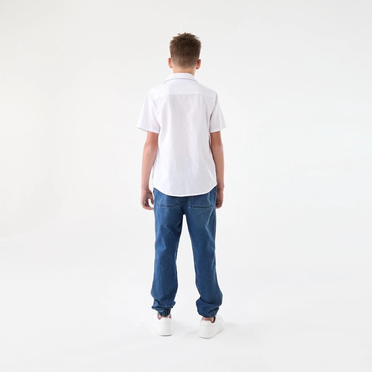 7 Short Sleeve Linen Shirt WHITE, 7 of 7