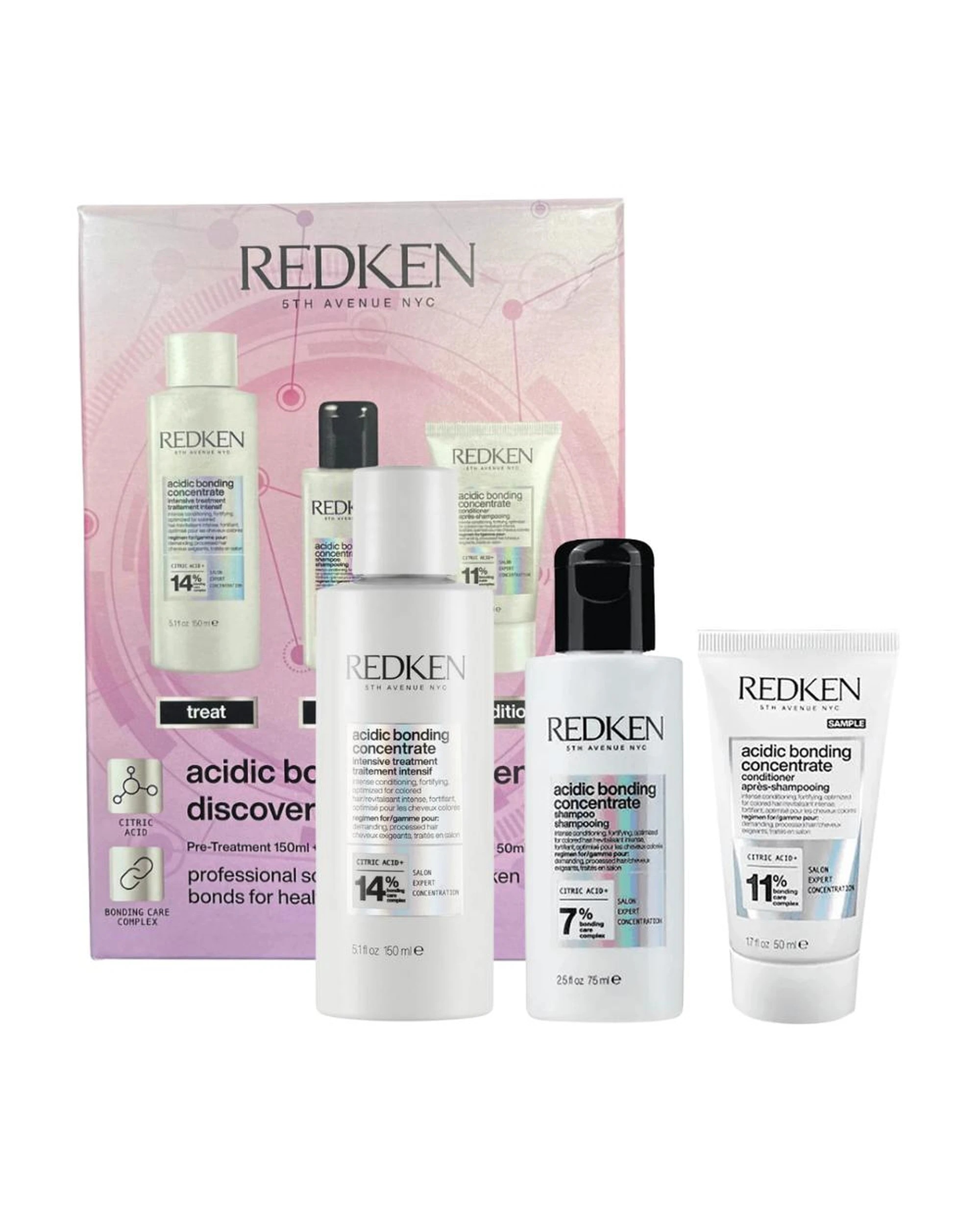 1 Redken Acidic Bonding Concentrate Discovery 3 Piece Hair Care Set, 1 of 6