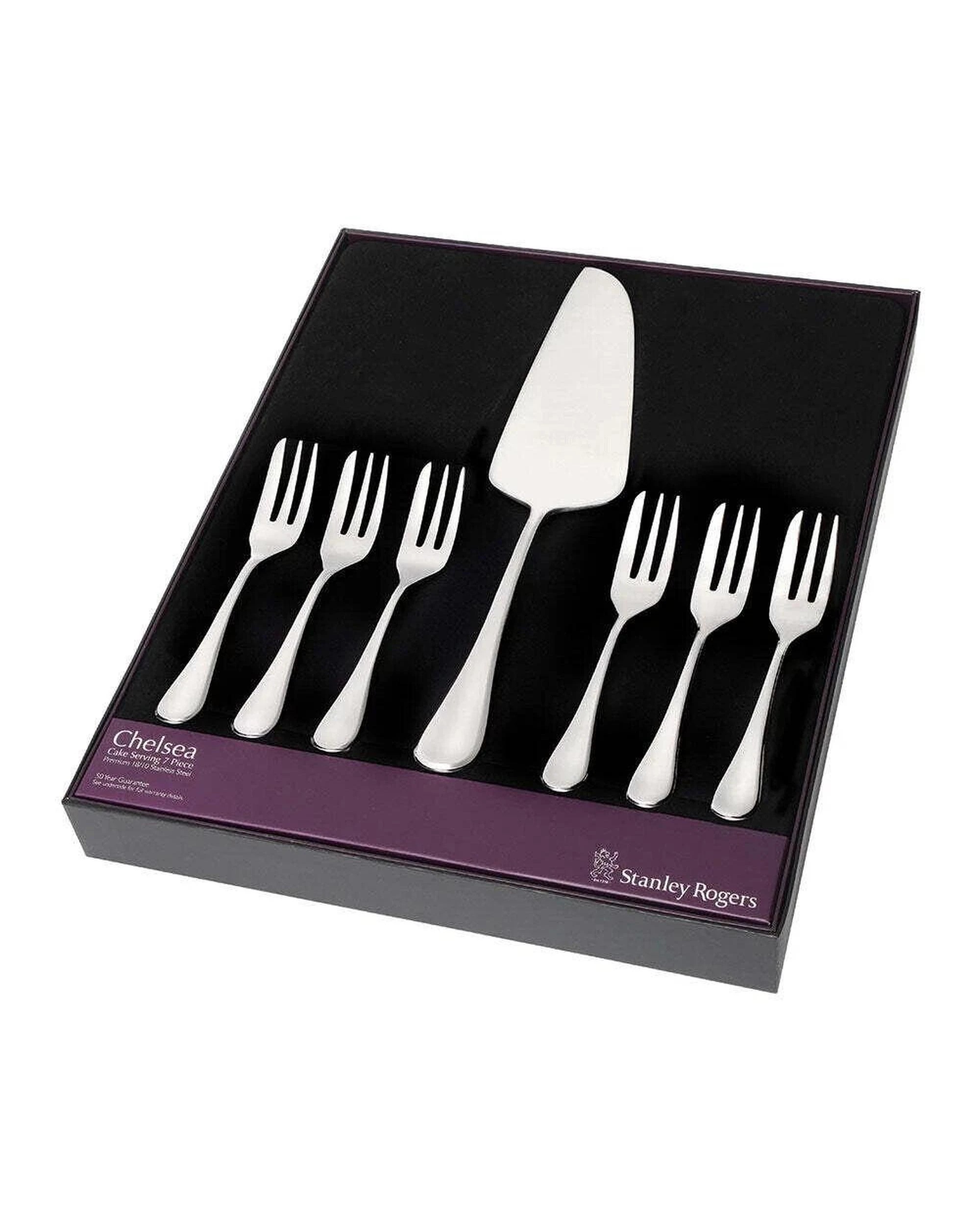 3 Stanley Rogers Chelsea 7 Piece Stainless Steel Cake Serving Set, 3 of 5