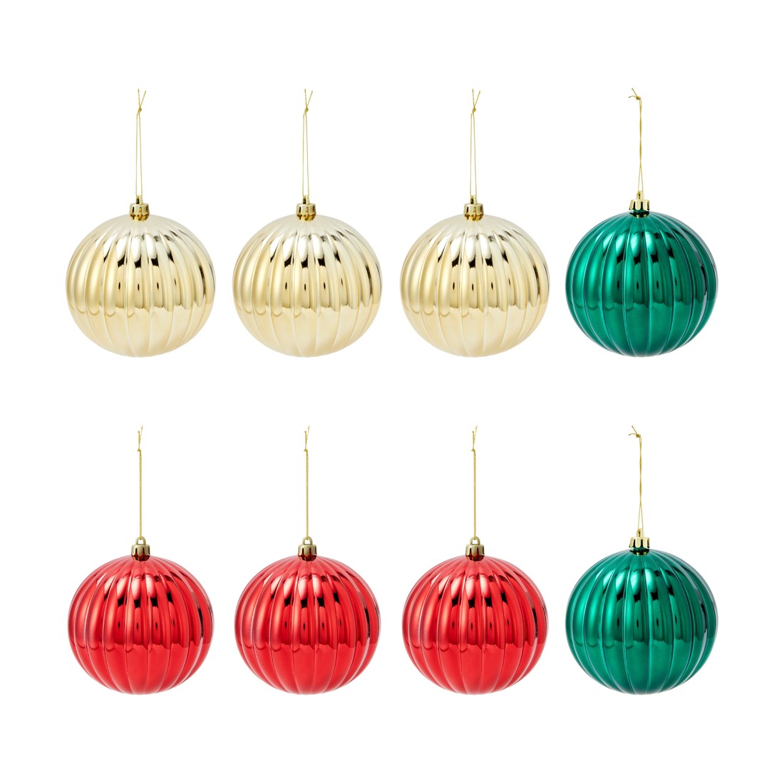 2 8 Pack 12cm Traditional Baubles, 2 of 7
