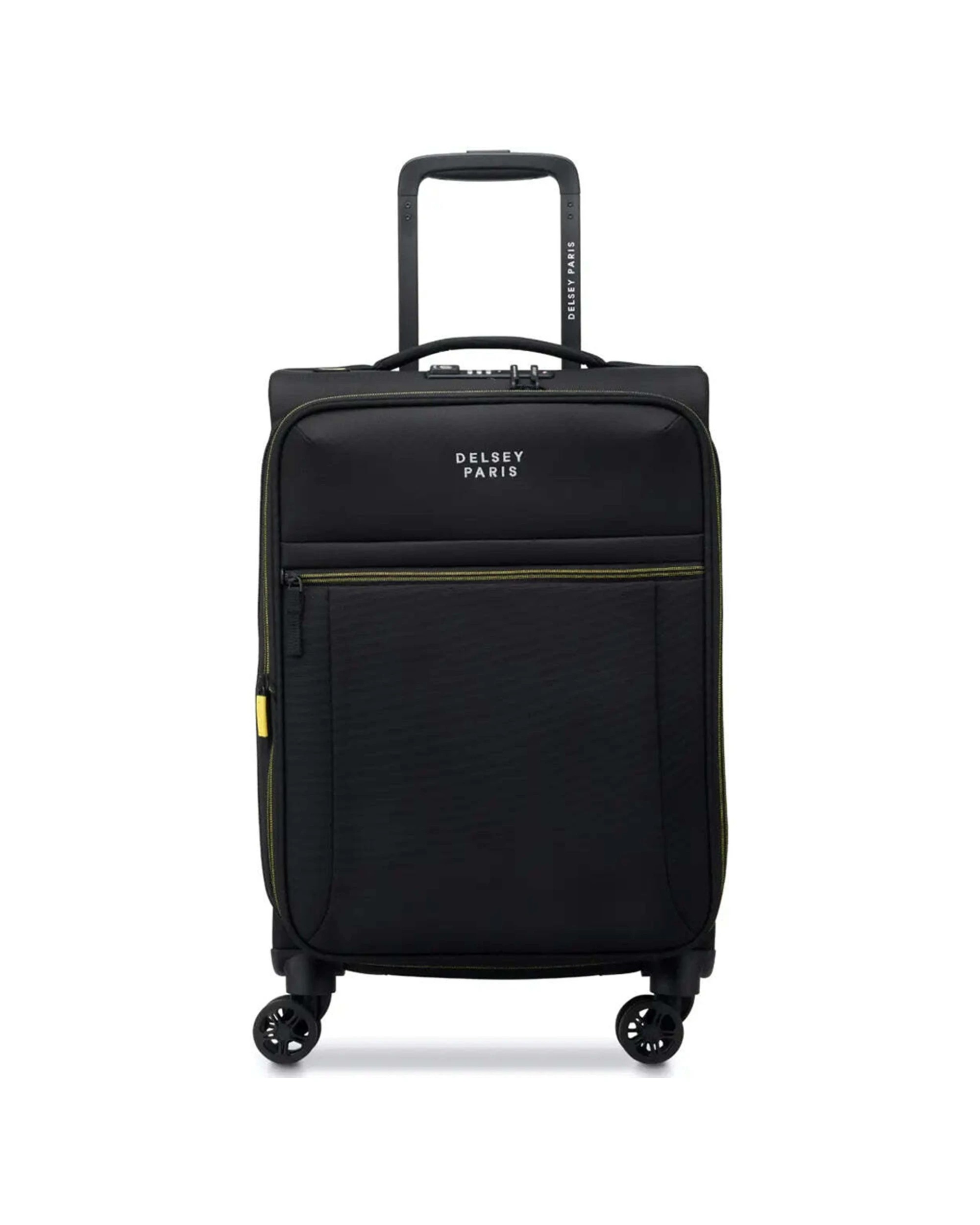 1 Delsey Brochant 3 - 55 cm 4-Wheel Expandable Carry-On Suitcase TSA Lock Deep - Black, 1 of 7