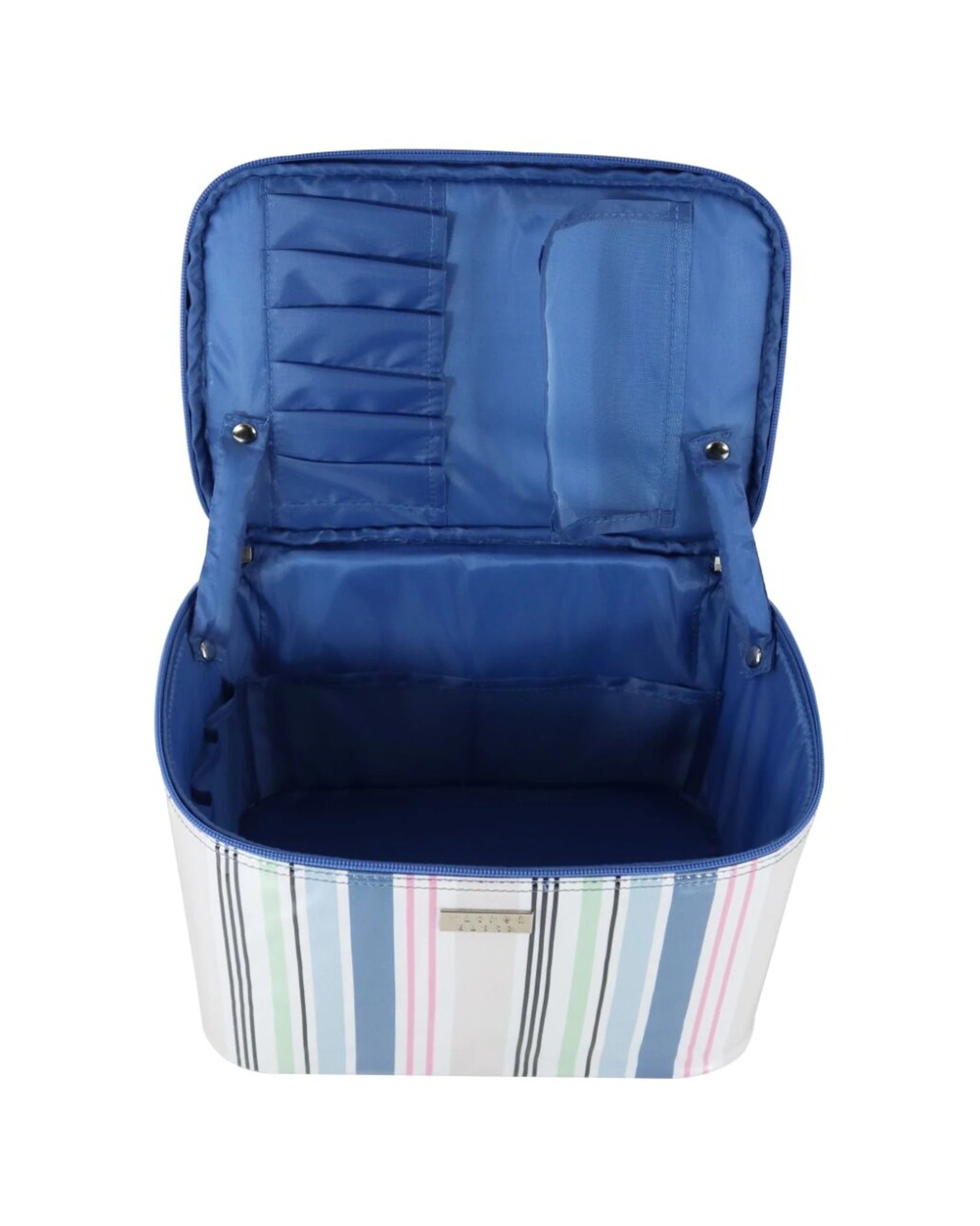 2 Wicked Sista Anderson Stripe Large Beauty Case Waterproof Makeup Bag - Multi, 2 of 2