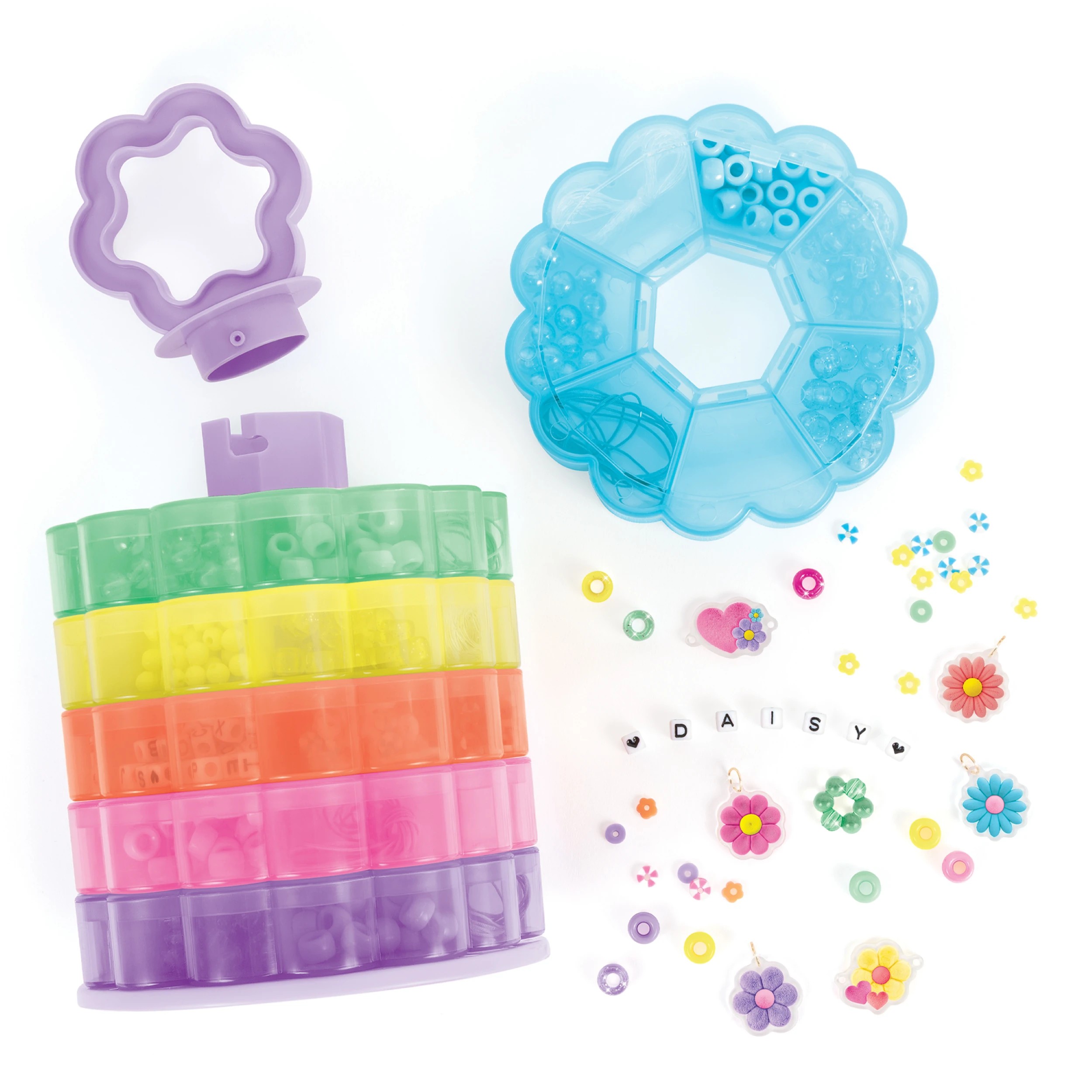 3 Make It Real Flower Tower Bead Storage - Multi, 3 of 6