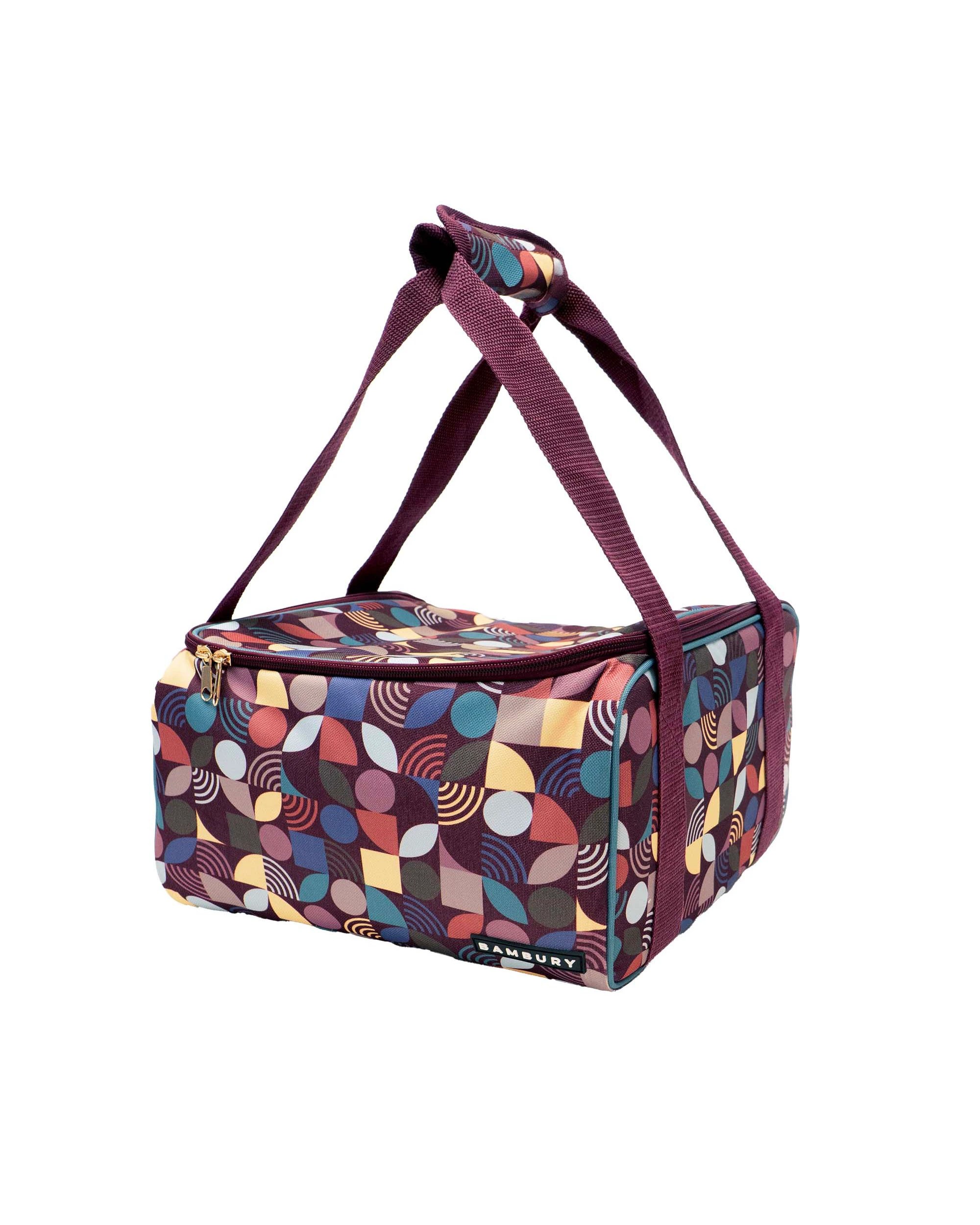 Bambury Aruna Insulated Square Food Carrier Cooler Bag - Multi - Kmart