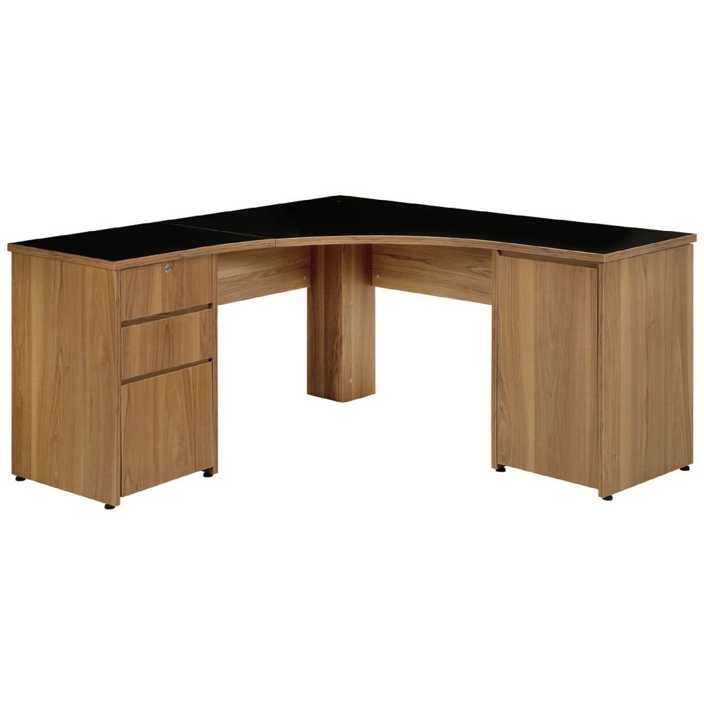 1 Washington 1500 x 1500mm Corner Workstation Black Walnut Desks, Tables and Workstations, 1 of 10