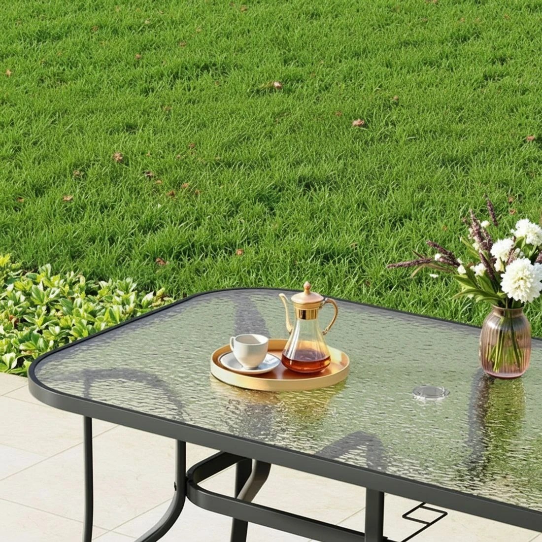 7 Gardeon 7PC Outdoor Dining Set Table and Chairs - Grey, 7 of 7