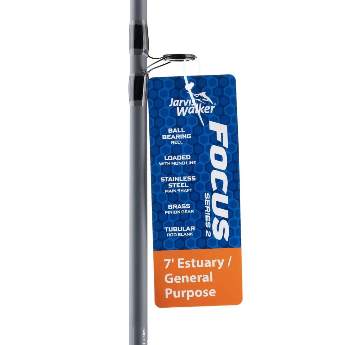 6 Jarvis Walker Focus Series 2 Estuary/General Purpose Combo - 7ft., Black and Blue, 6 of 7