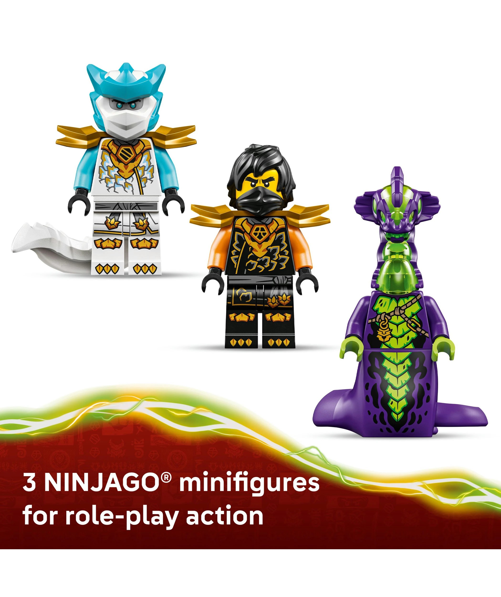 6 LEGO NINJAGO Cole's Mission Mech & Dragon Zane 71854, 6 of 10