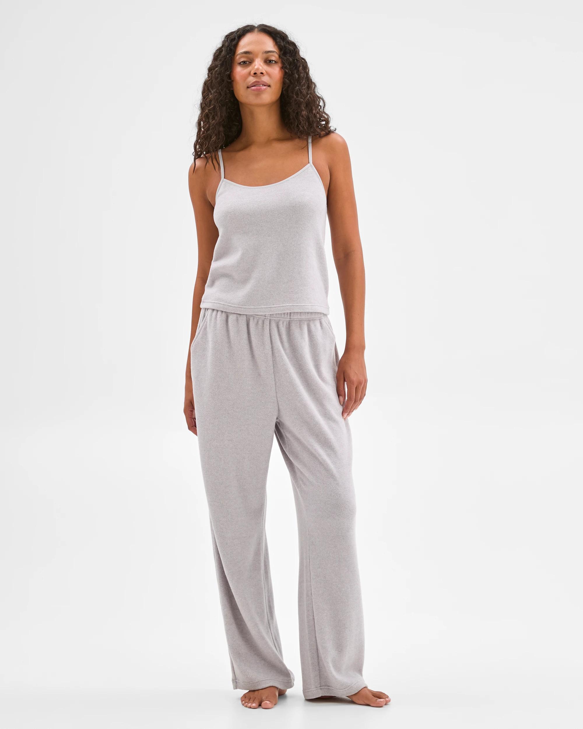 1 Target Woman Cosy Cami and Pants Pyjama Set GREY, 1 of 6