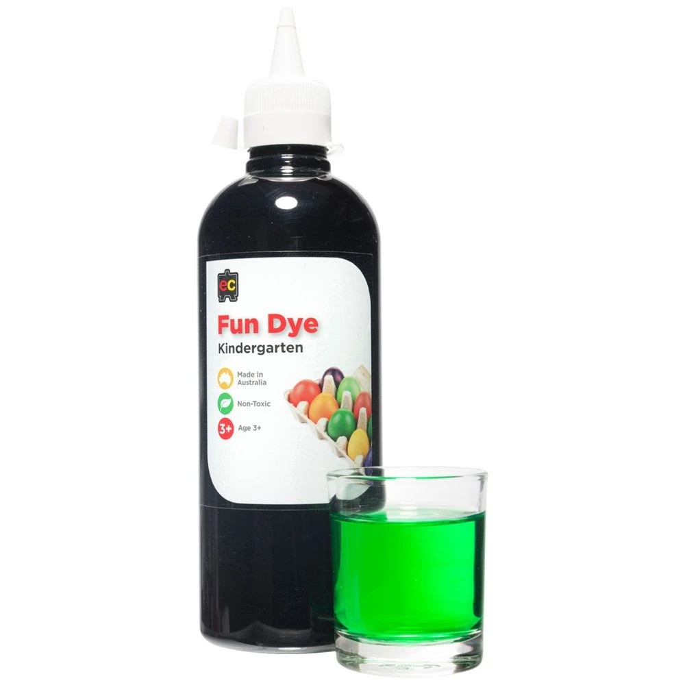 1 Educational Colours Kindergarten Liquid Fun Dye Green 500mL, 1 of 1