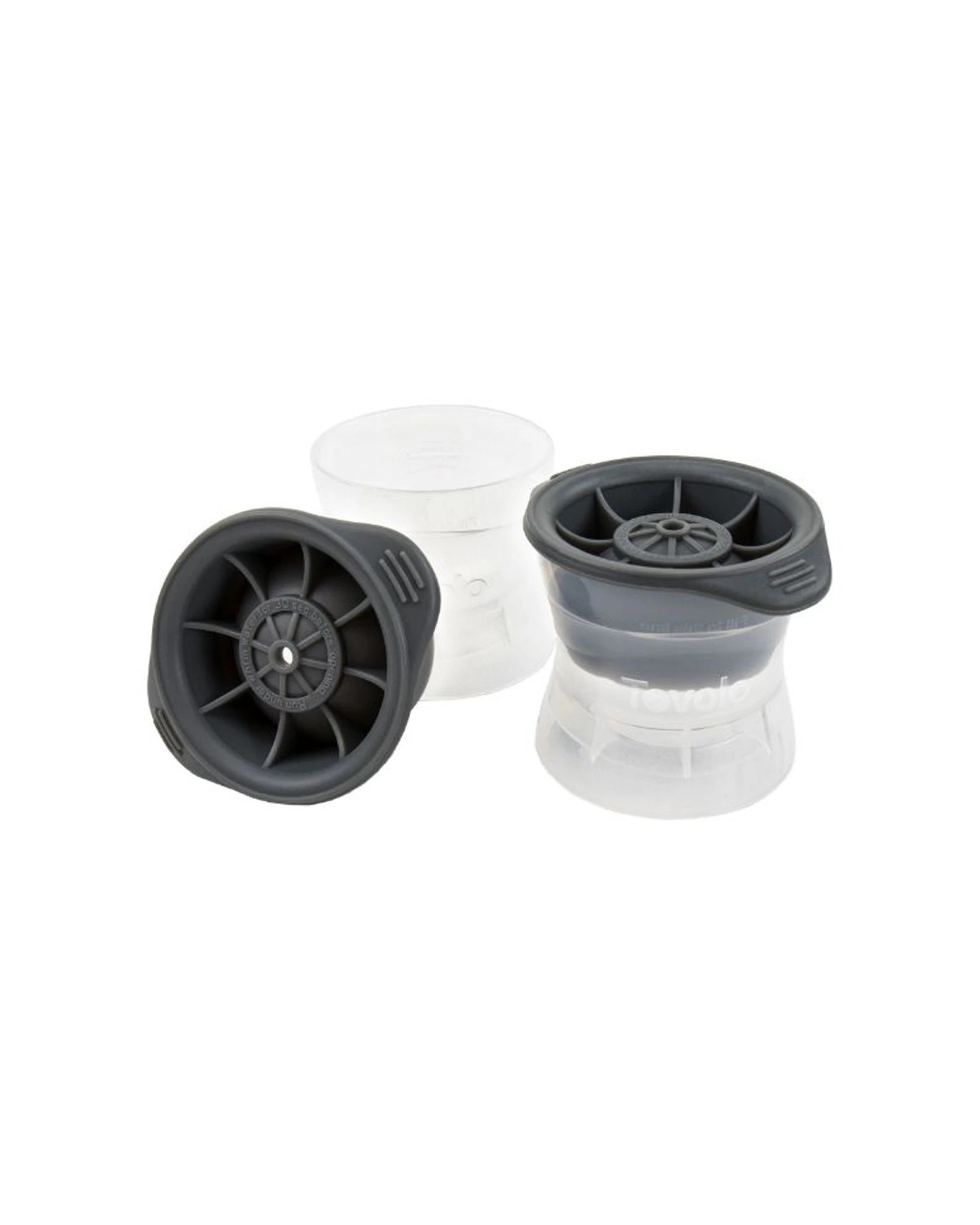 3 Tovolo 2pc Sphere Ice Mould Set 9cm Stackable Tight Seal Dishwasher Safe - Clear, 3 of 3