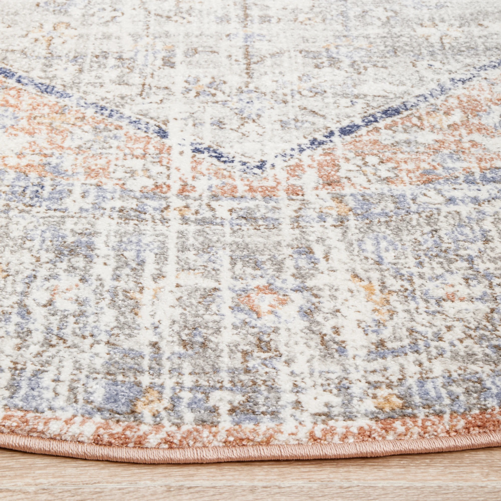 5 Common Ground Rugs Elite Lorissa 150x150cm - Small Round Rug - Silver, 5 of 8