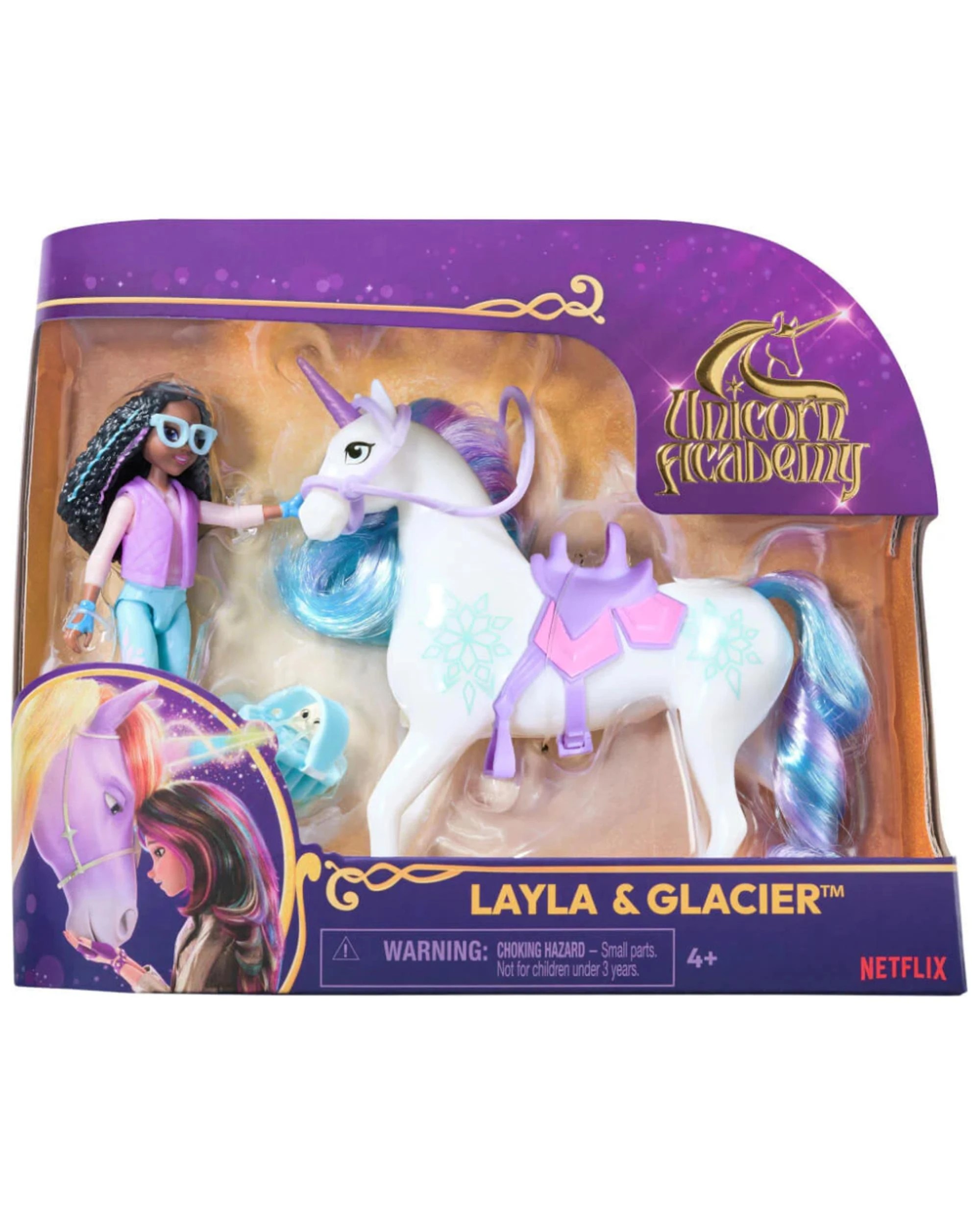 1 Unicorn Academy Layla and Glacier Small Doll, 1 of 2