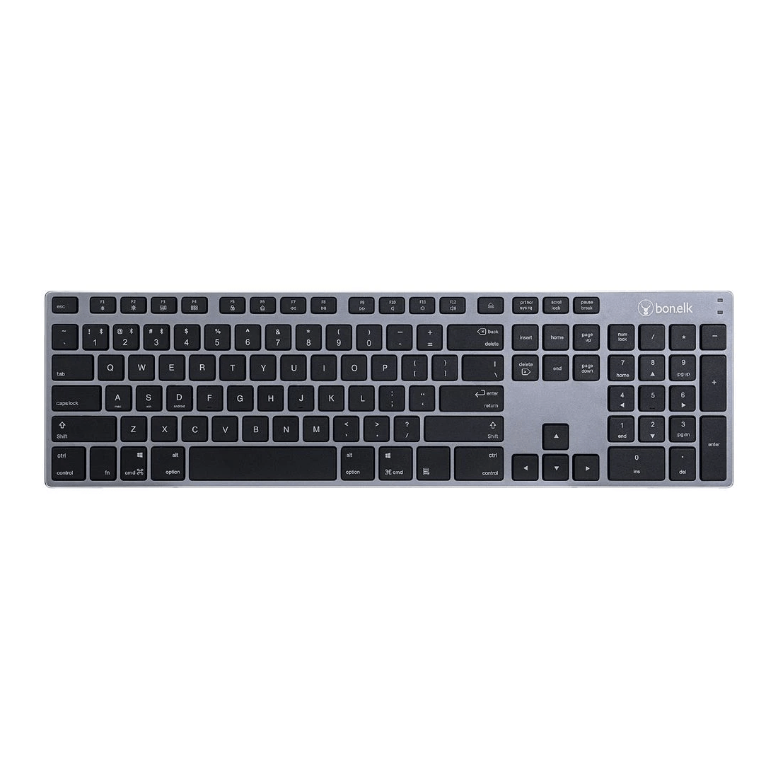 2 Bonelk KM-517A Bluetooth Keyboard & Mouse Combo Grey, 2 of 4