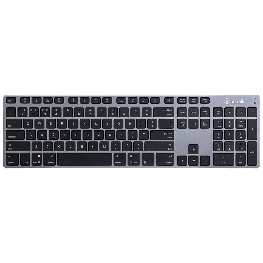 2 Bonelk KM-517A Bluetooth Keyboard & Mouse Combo Grey, 2 of 4