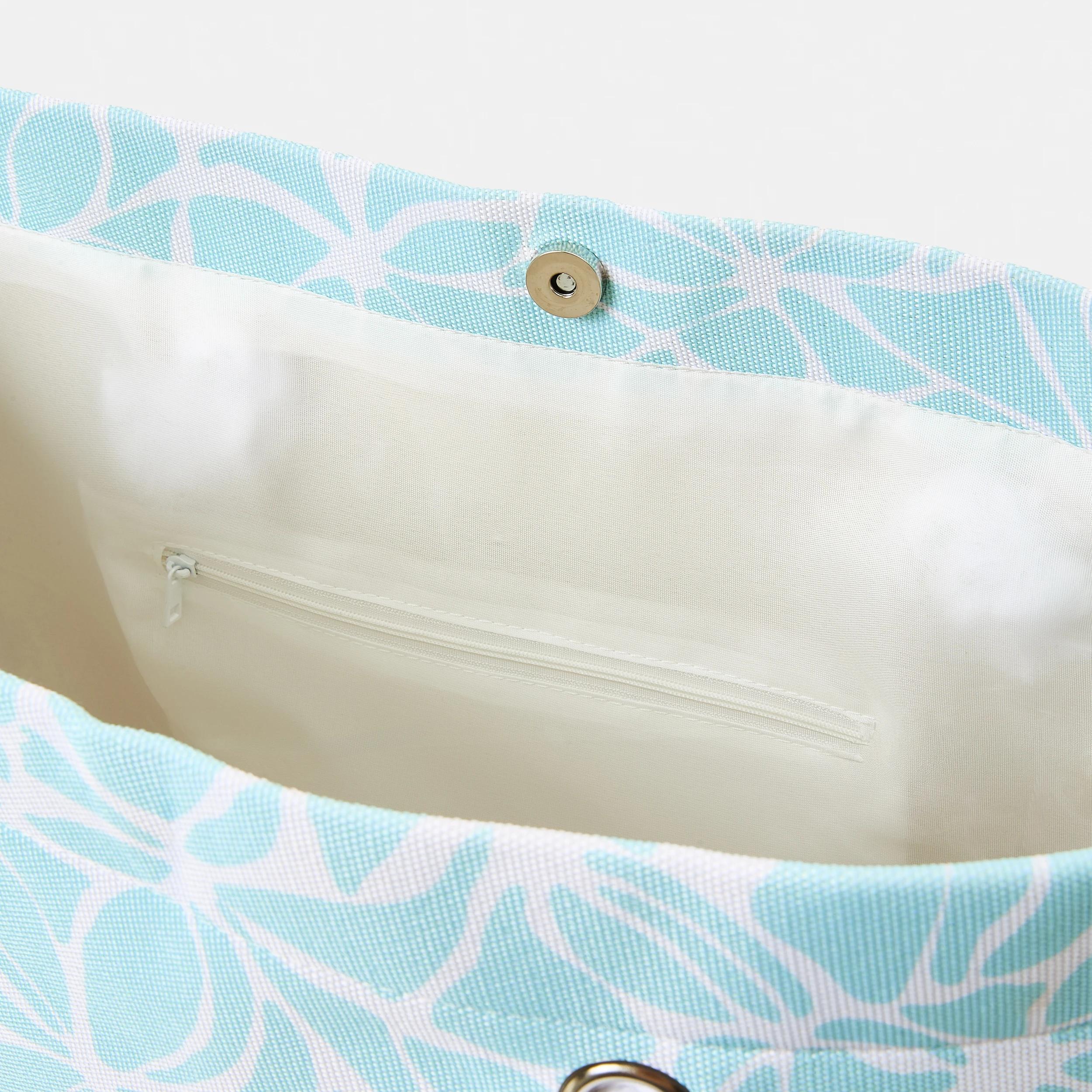 4 Rope Canvas Beach Bag Brkn Flr, 4 of 5