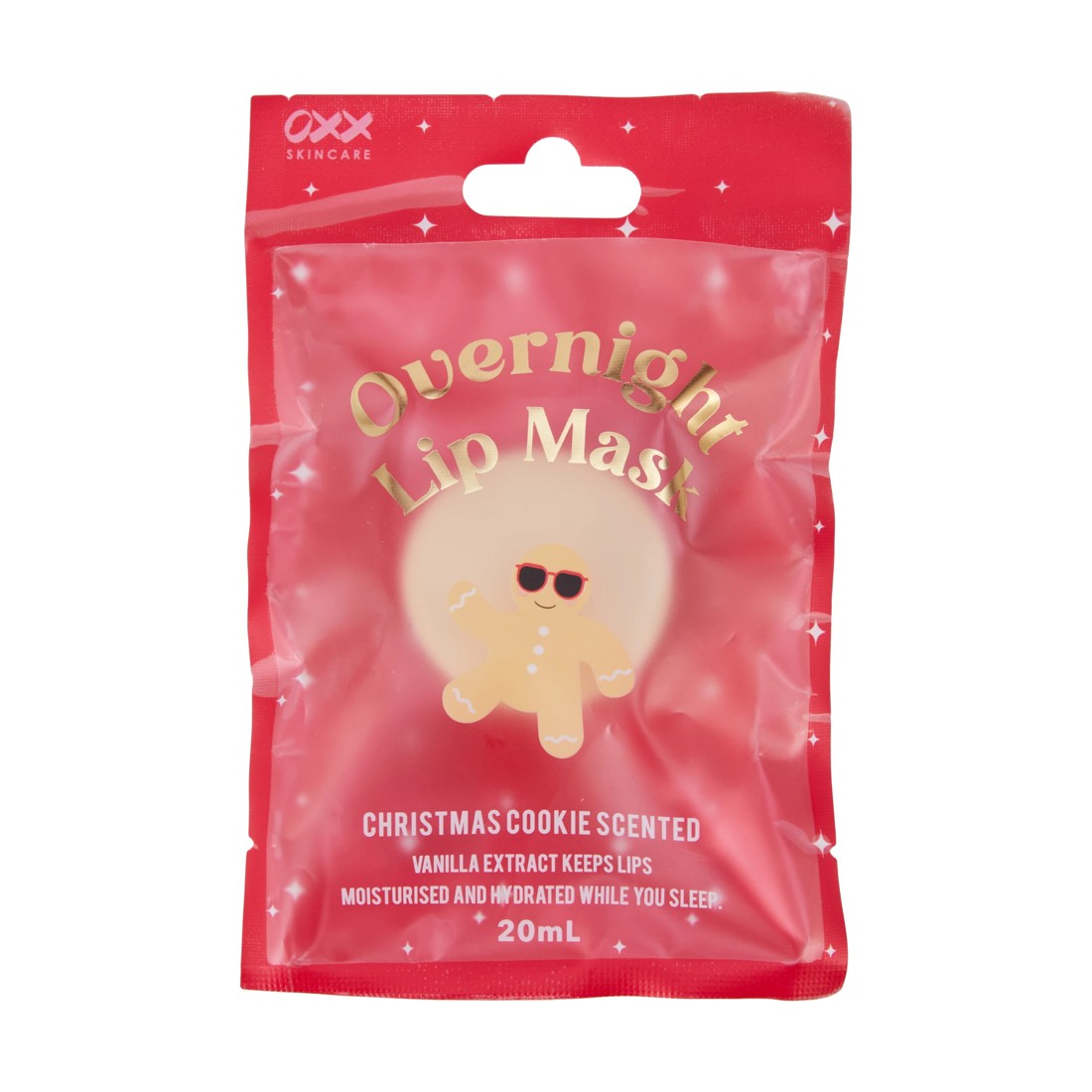 1 OXX Skincare Overnight Lip Mask 20ml - Christmas Cookie Scented and Vanilla Extract, 1 of 3