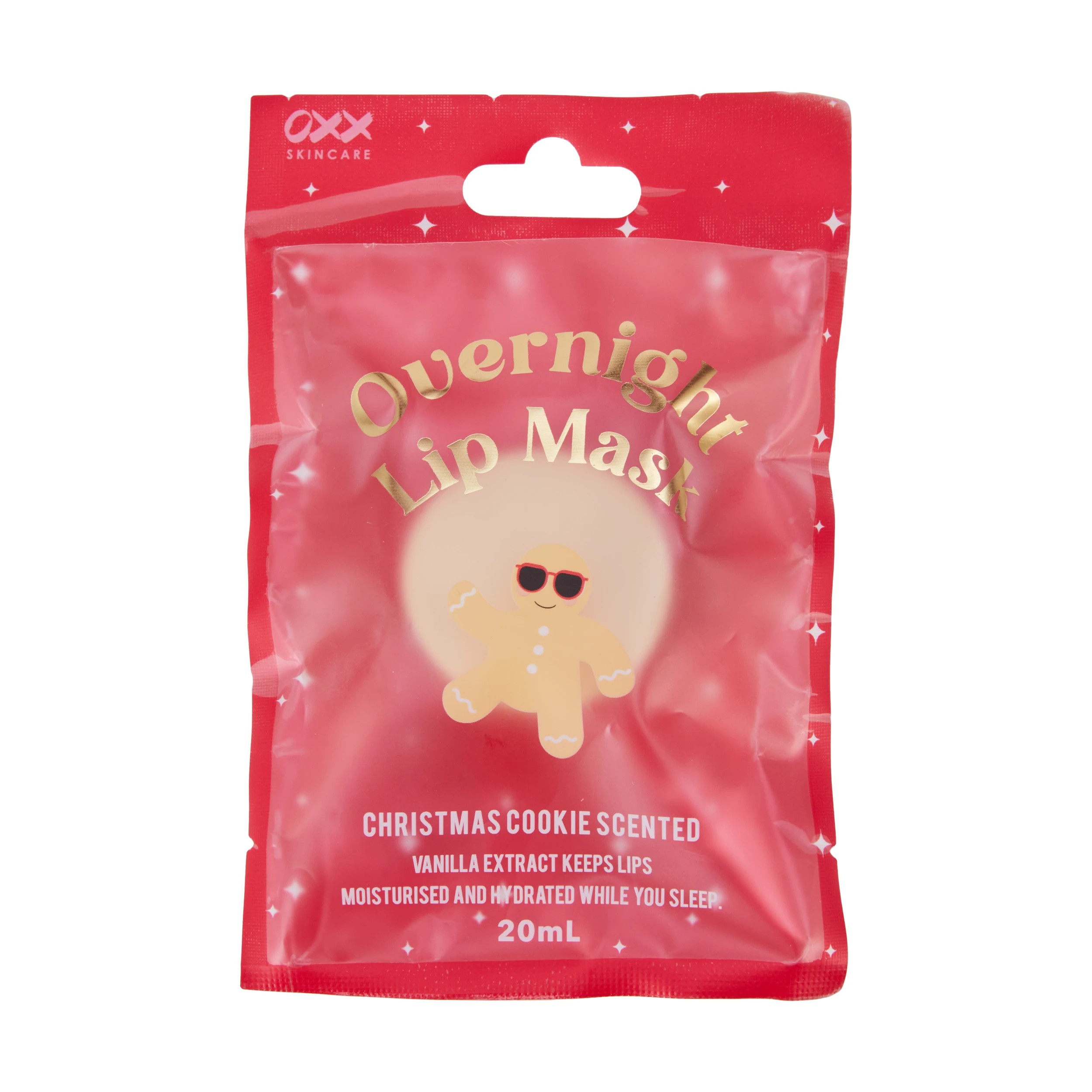 1 OXX Skincare Overnight Lip Mask 20ml - Christmas Cookie Scented and Vanilla Extract, 1 of 3