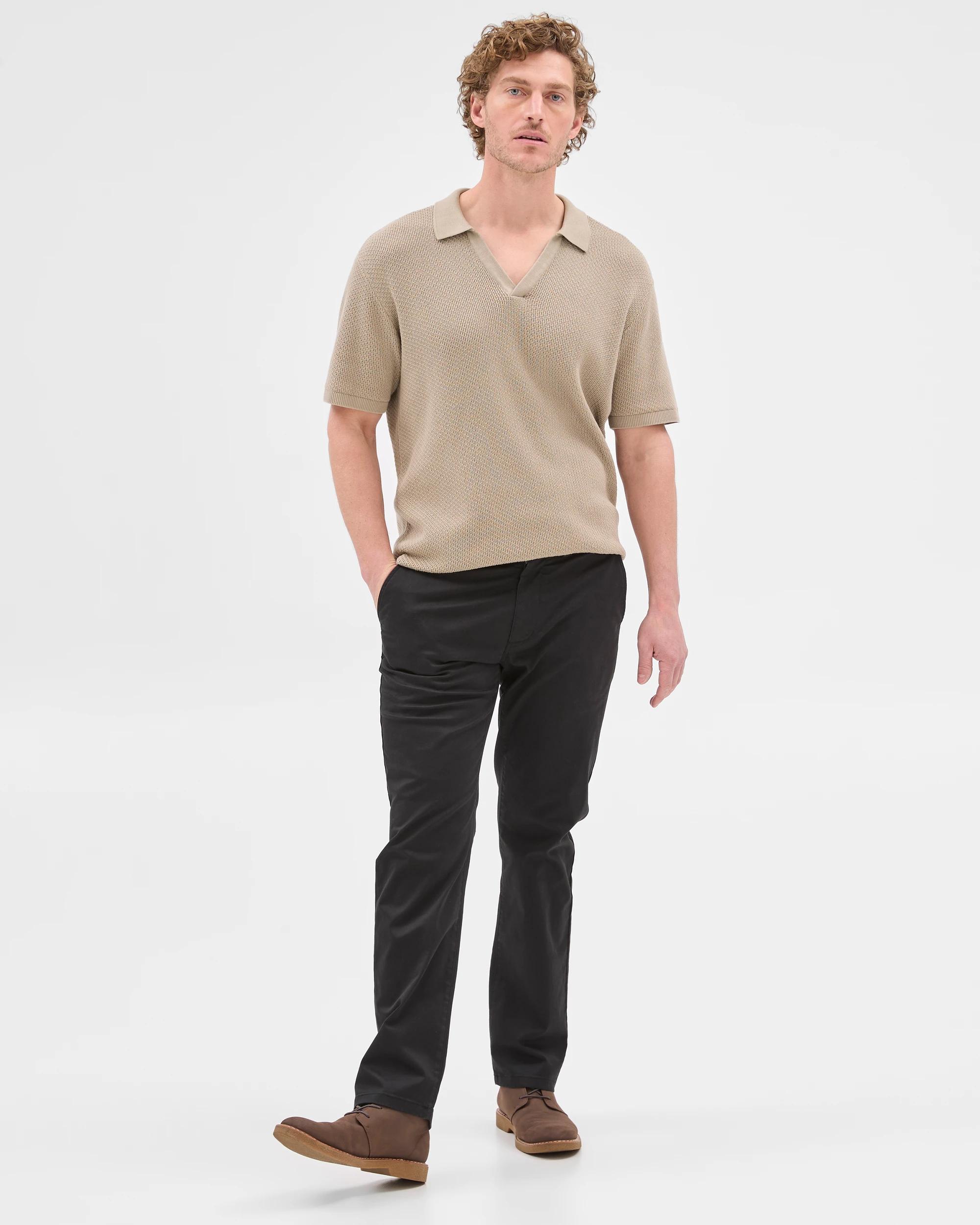 2 Target Australian Cotton Rich Straight Chino Pants BLACK, 2 of 6