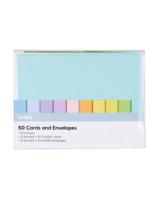 50 Pack Cards and Envelopes - Pa