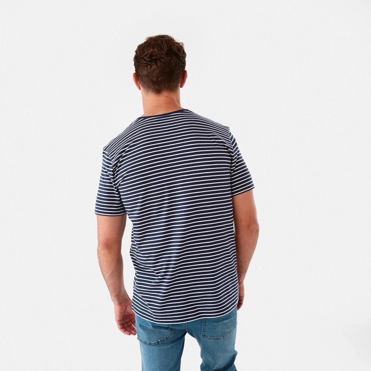 3 Australian Grown Cotton Stripe T-Shirt Nvy Strp, 3 of 6