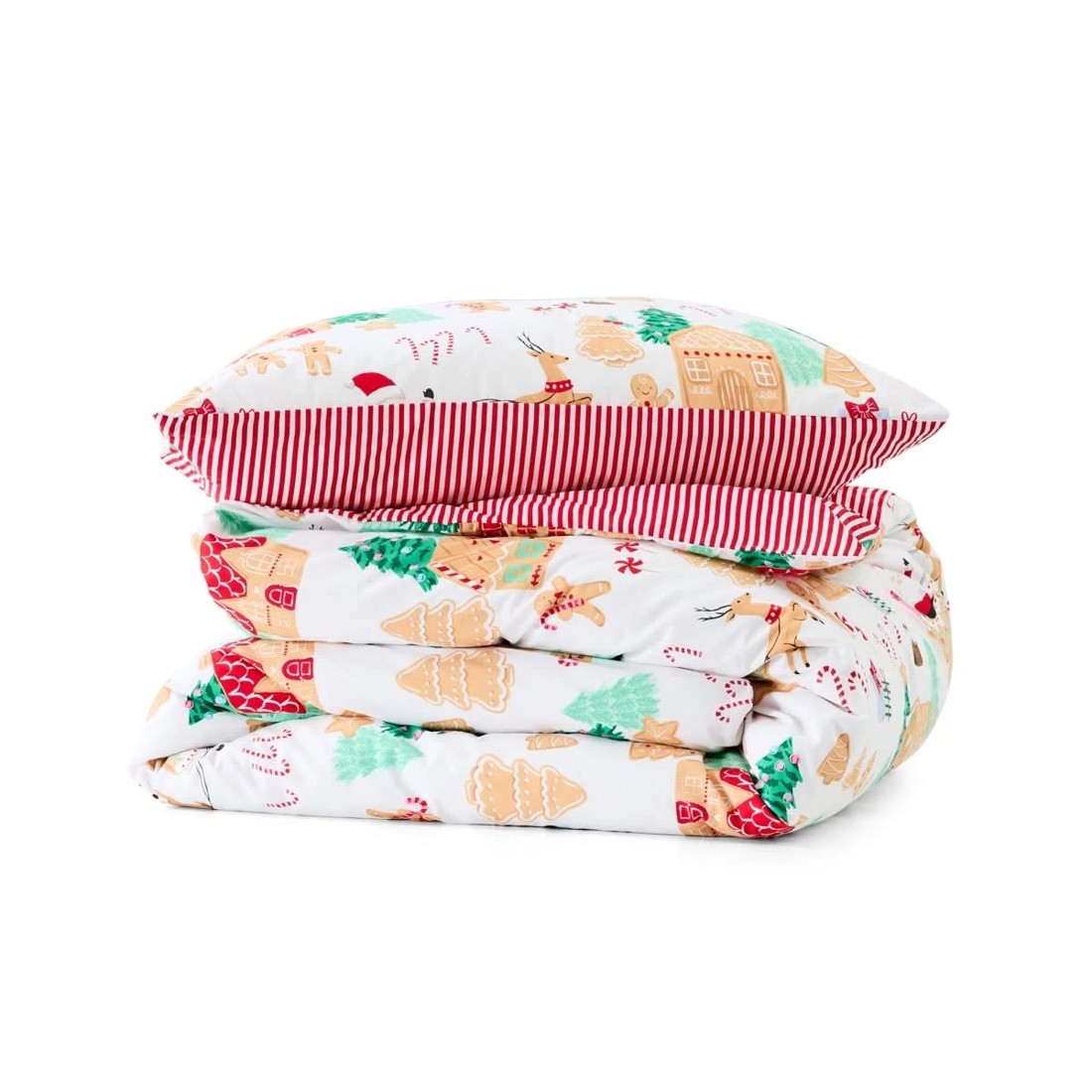 6 Gingerbread Cotton Rich Reversible Quilt Cover Set - Single Bed, 6 of 8