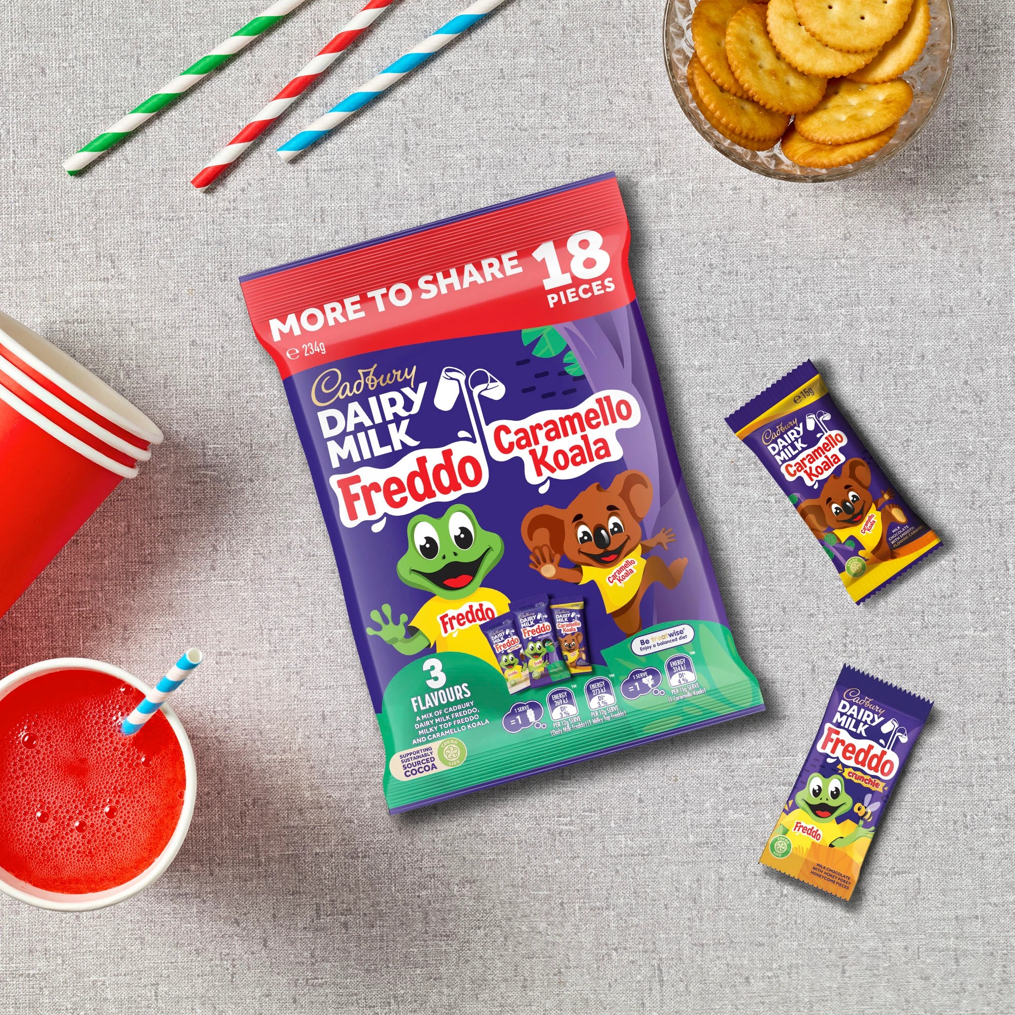3 18 Piece Cadbury Dairy Milk Freddo Variety Pack 234g, 3 of 3