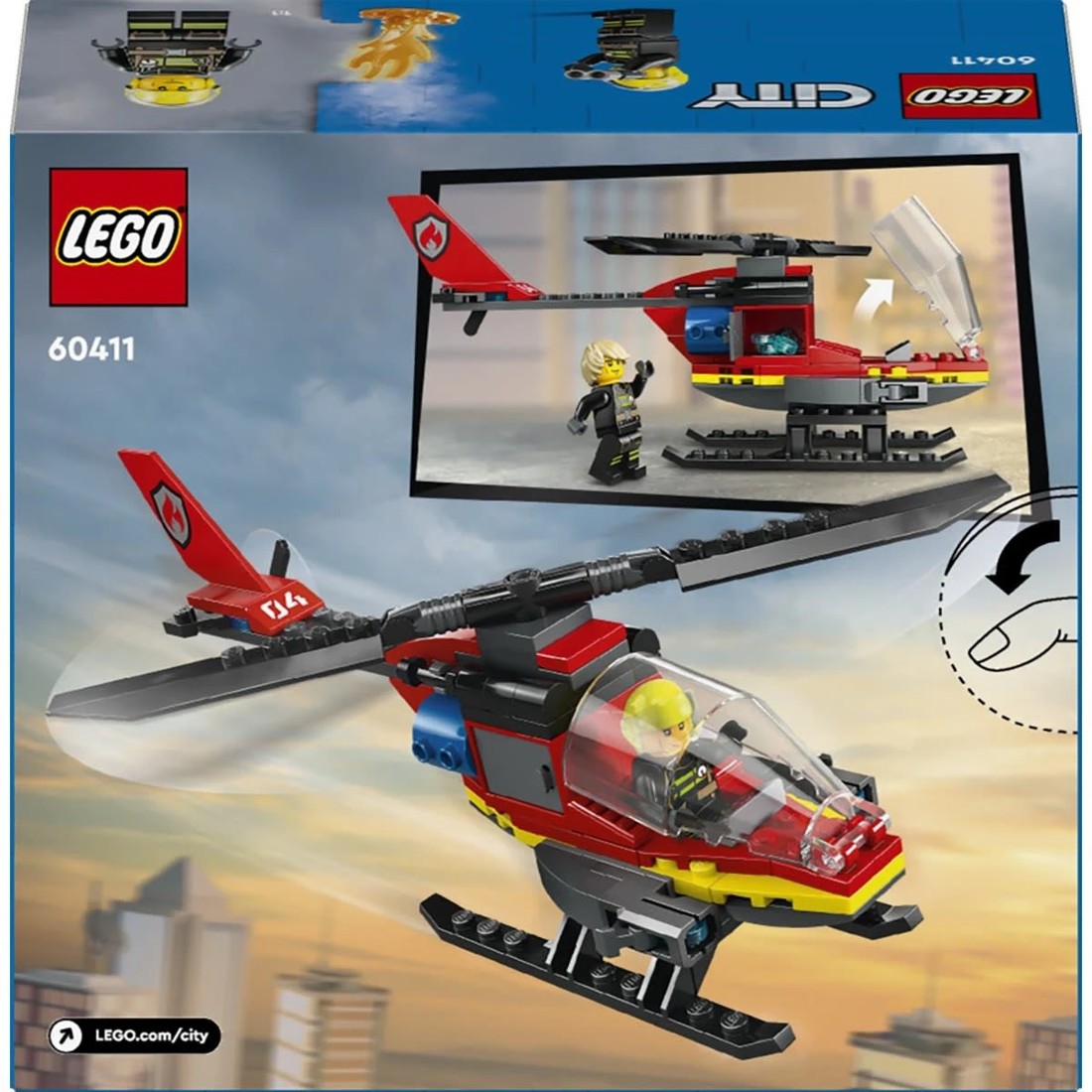 11 LEGO City Fire Rescue Helicopter 60411, 11 of 11
