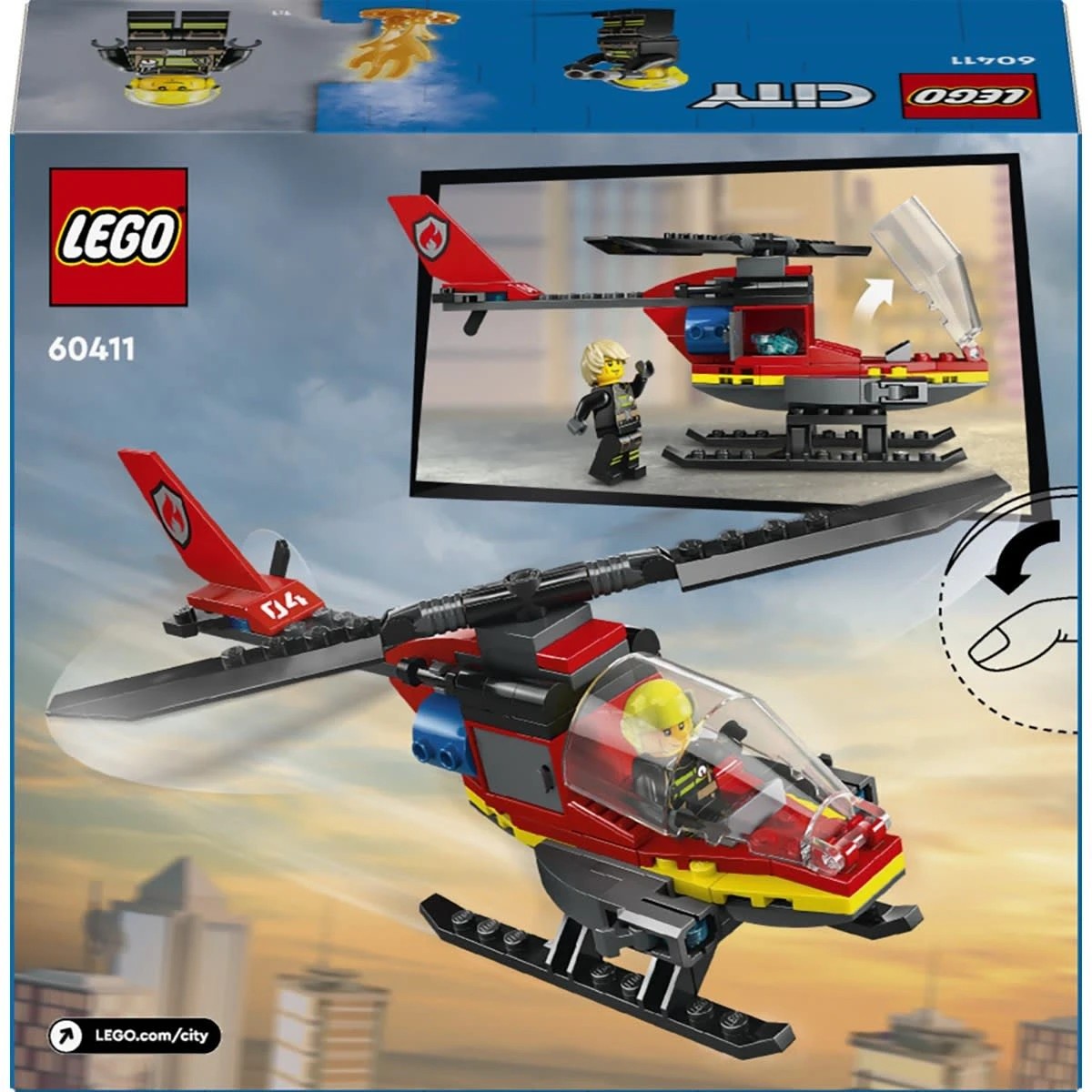 11 LEGO City Fire Rescue Helicopter 60411, 11 of 11